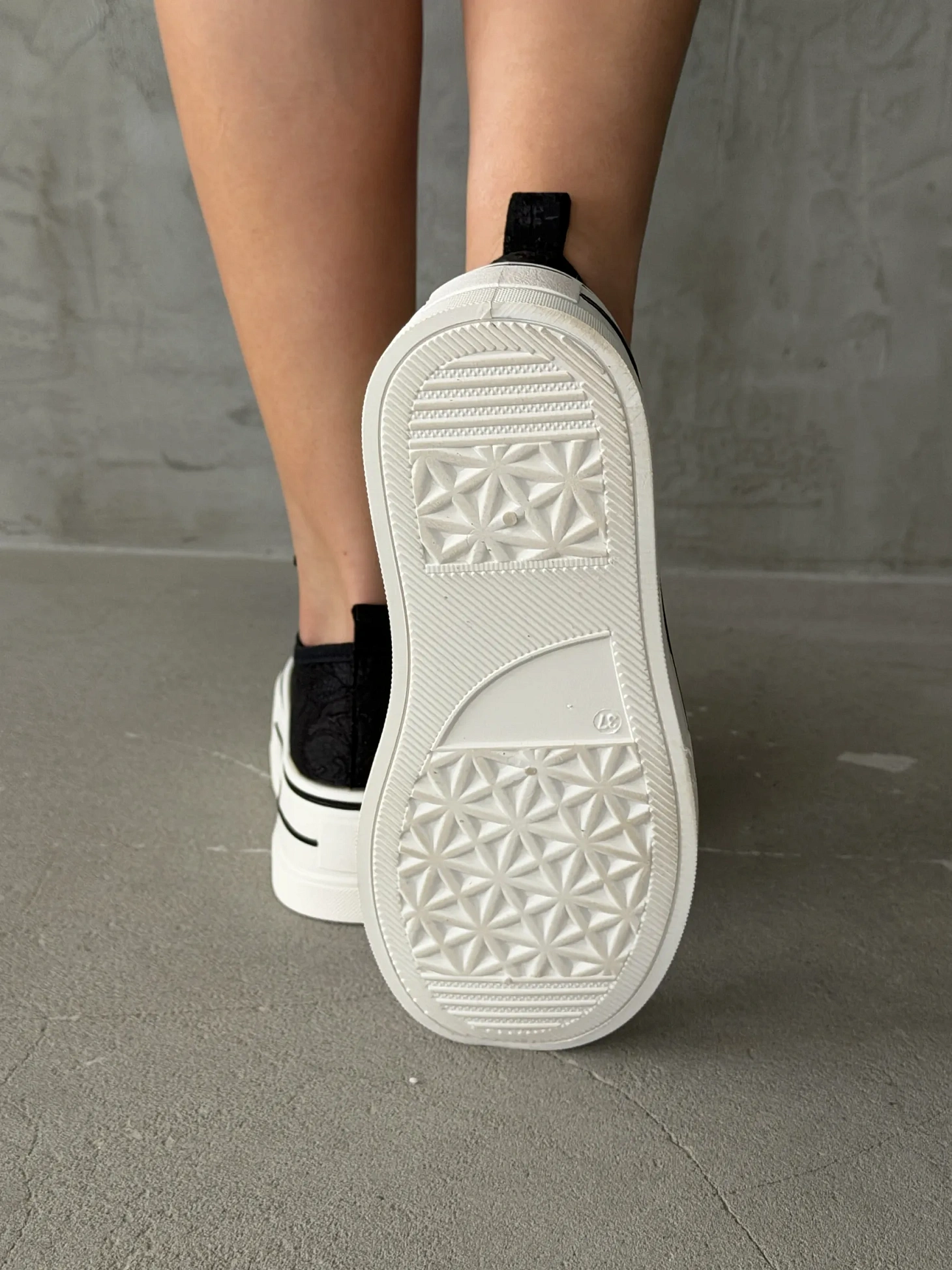 Кеды на платформе белые летние женские текстильные