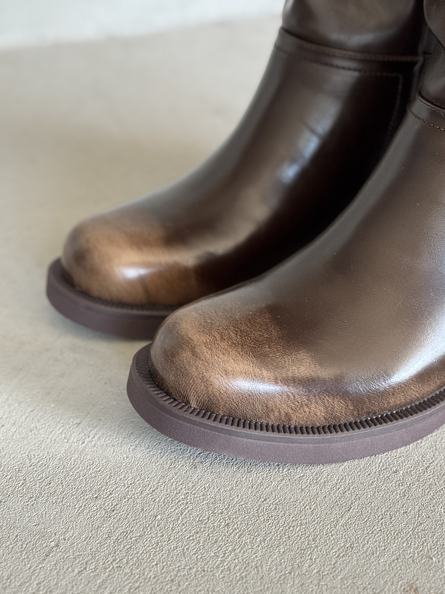 Сапоги женские экокожа шерсть