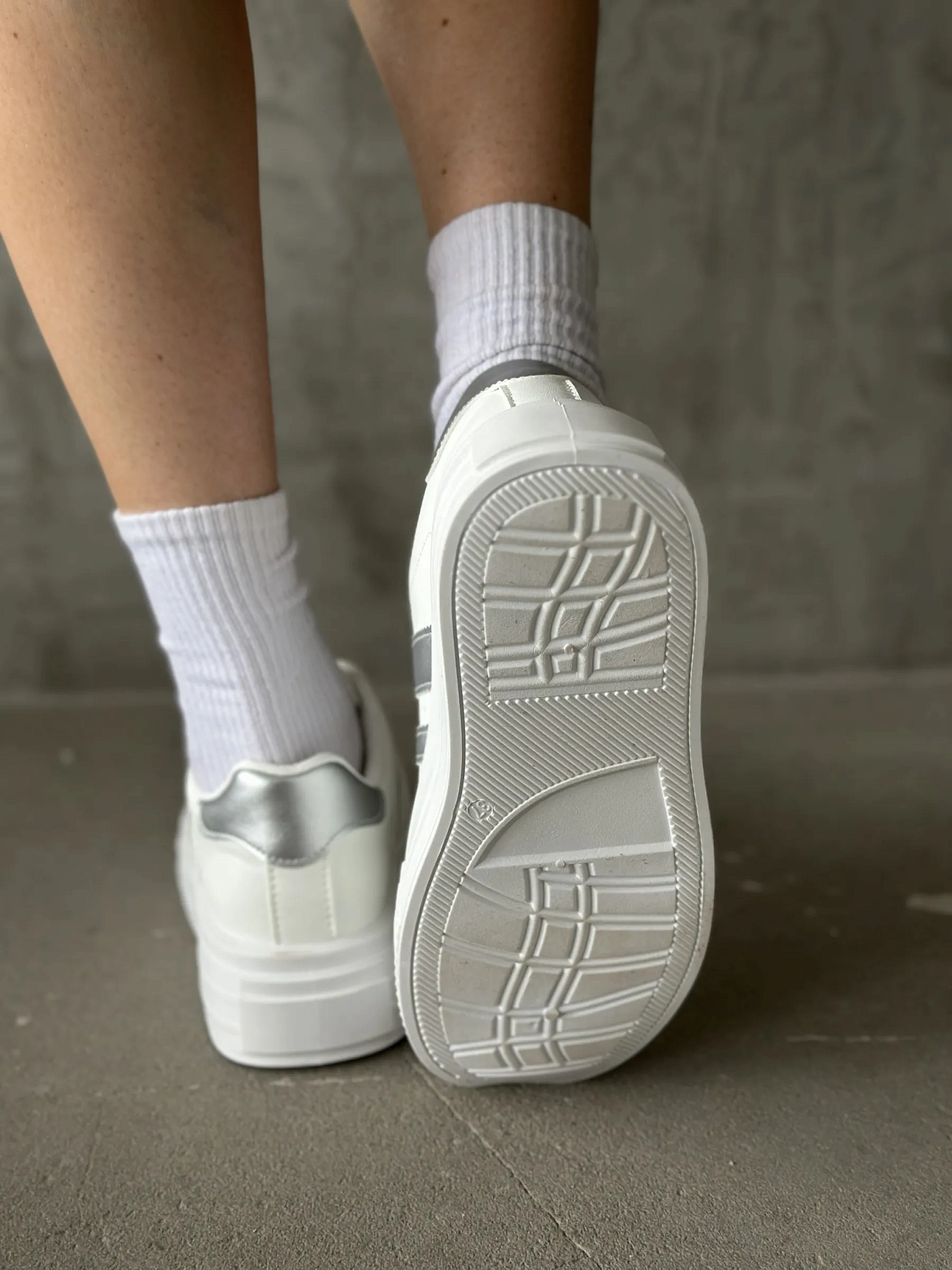 Кеды на платформе белые весна женские