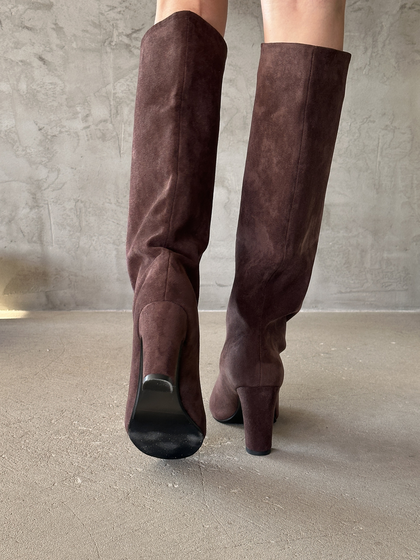 Сапоги женские экозамша