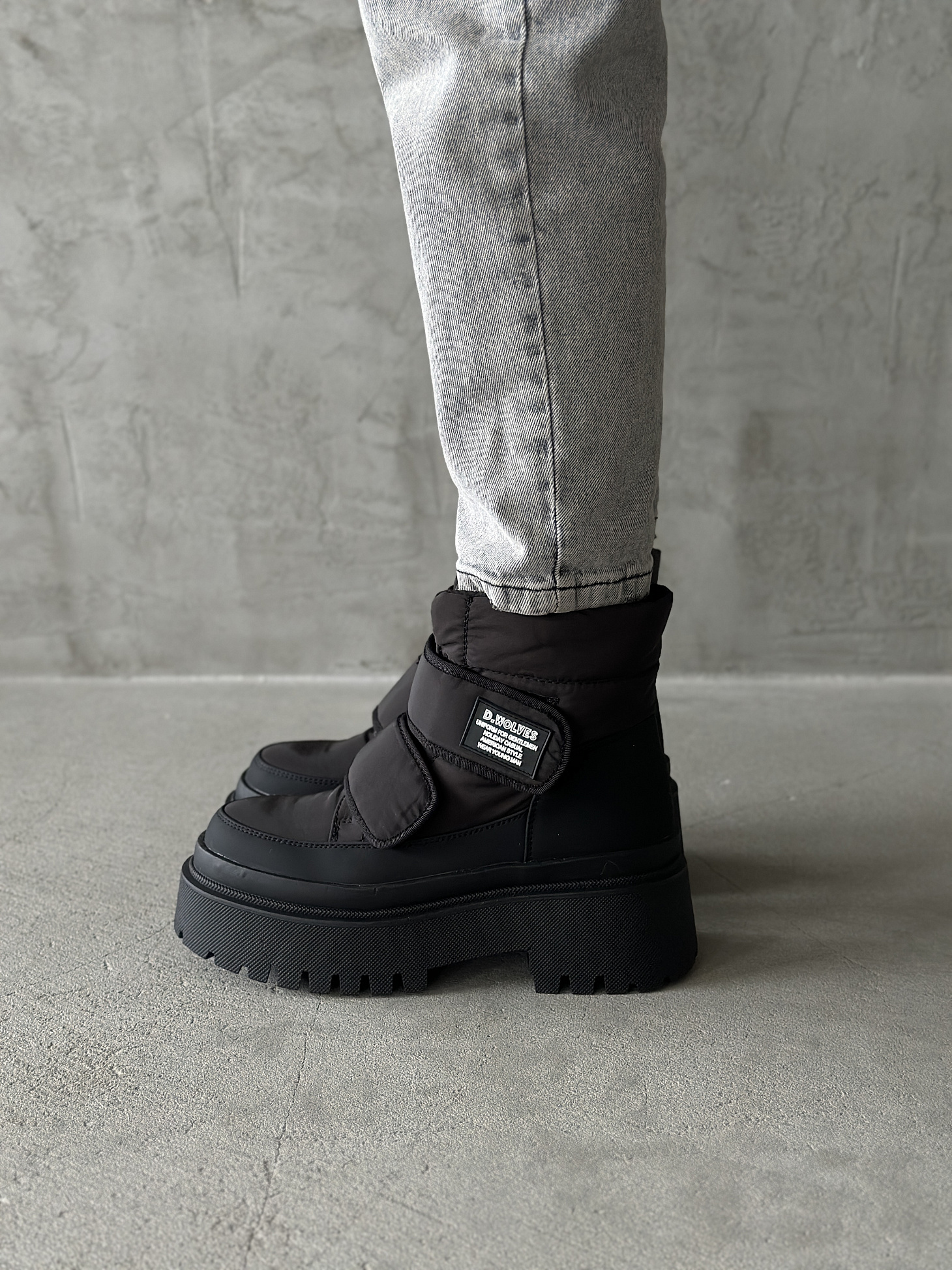 Дутики женские текстиль шерсть