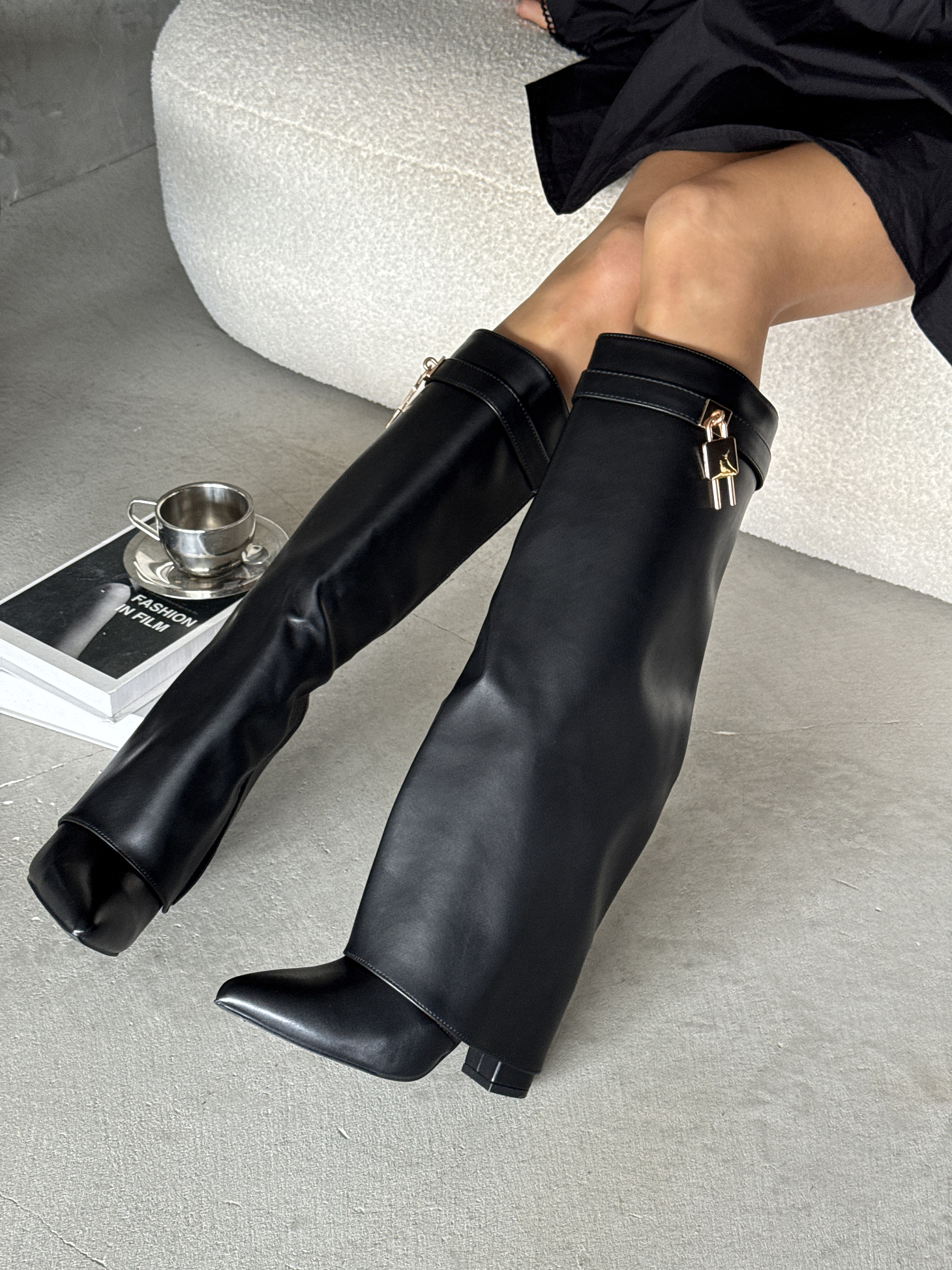 Сапоги женские экокожа