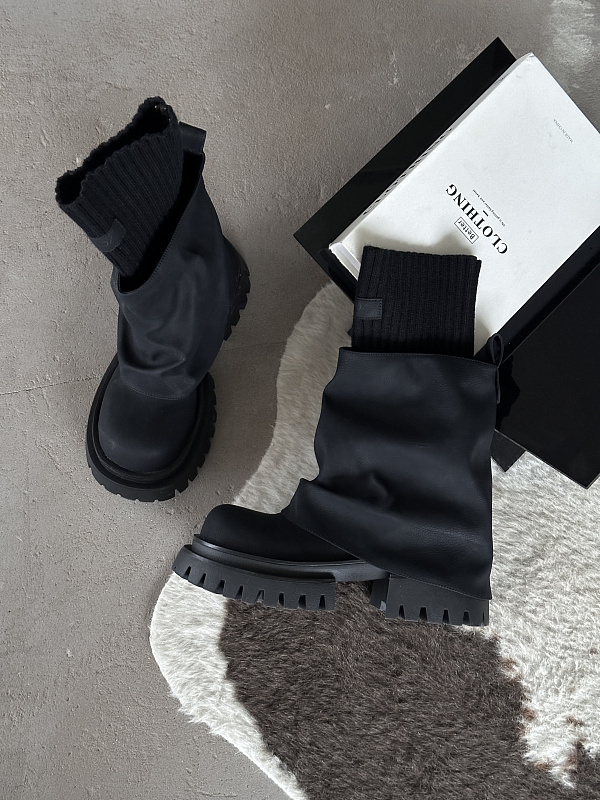 Ботинки женские экокожа