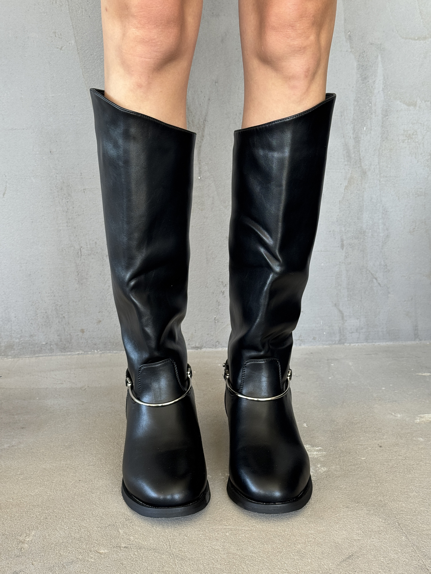 Сапоги женские экокожа шерсть