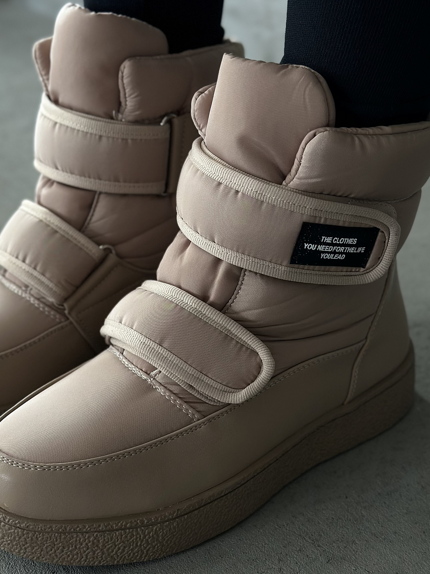 Дутики женские текстиль шерсть