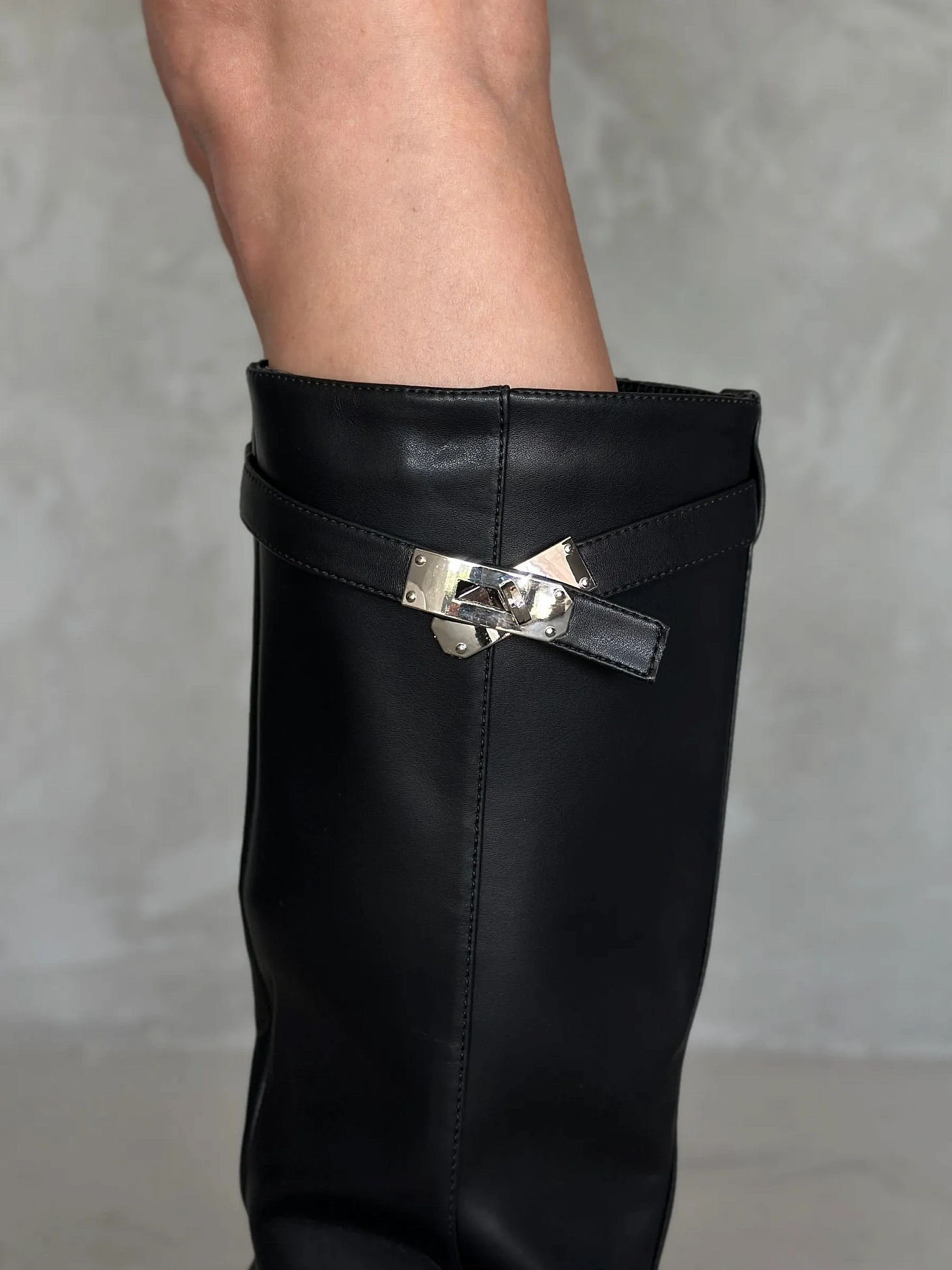 Сапоги женские экокожа шерсть