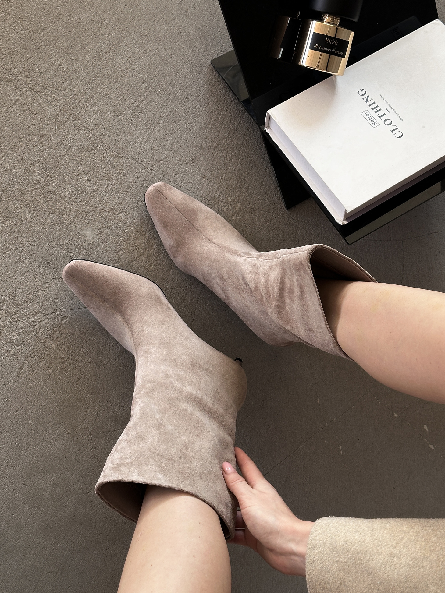 Сапоги женские текстиль