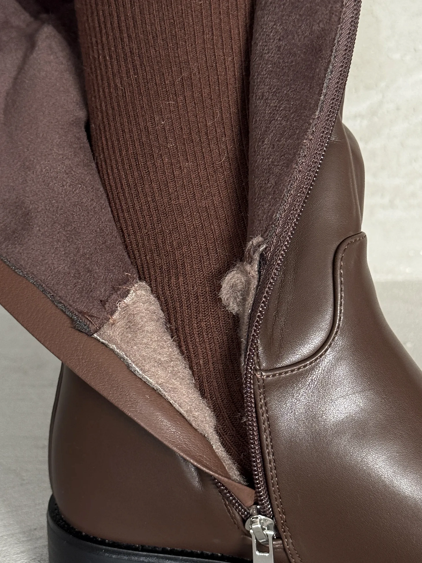 Сапоги женские экокожа шерсть