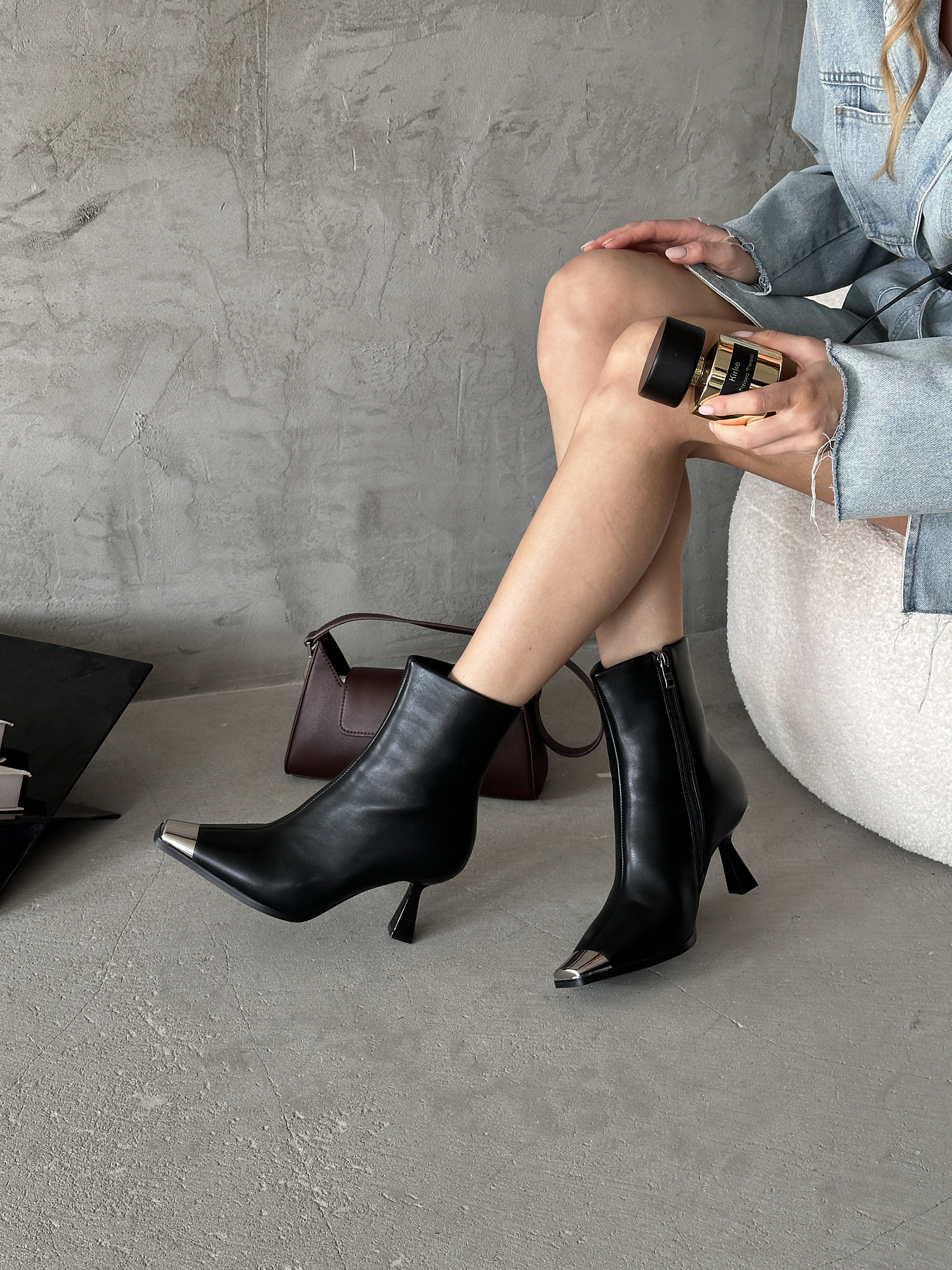Ботильоны женские экокожа