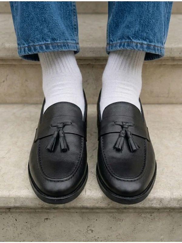 Кожаные лоферы мужские классические