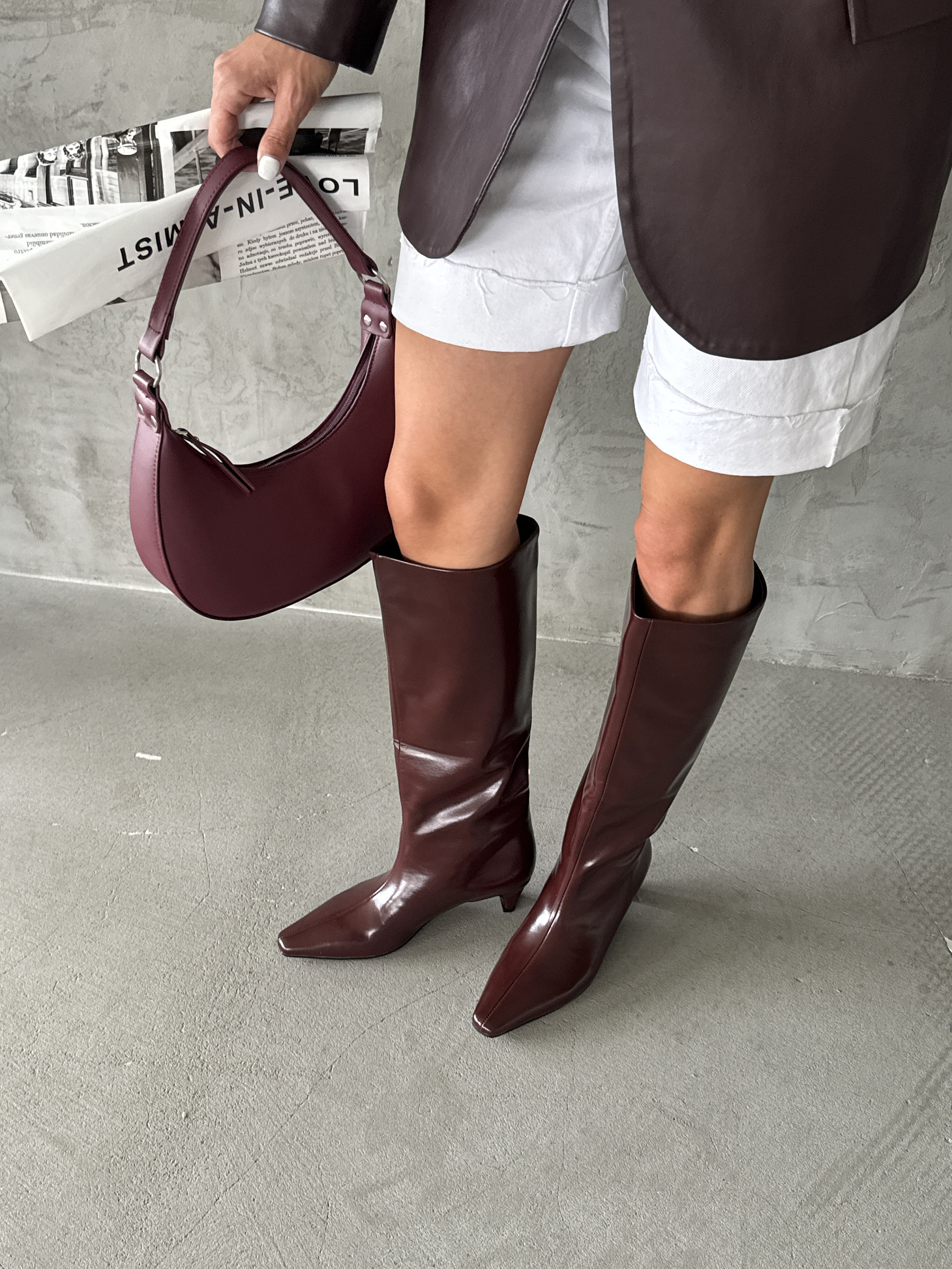 Сапоги женские экокожа