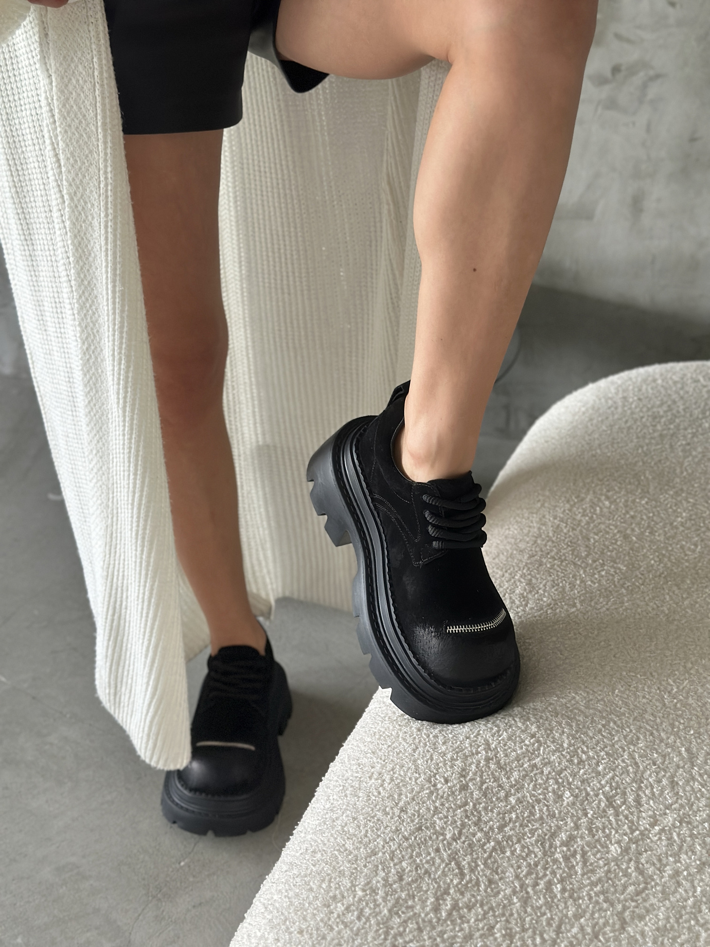 Ботинки женские натуральная замша