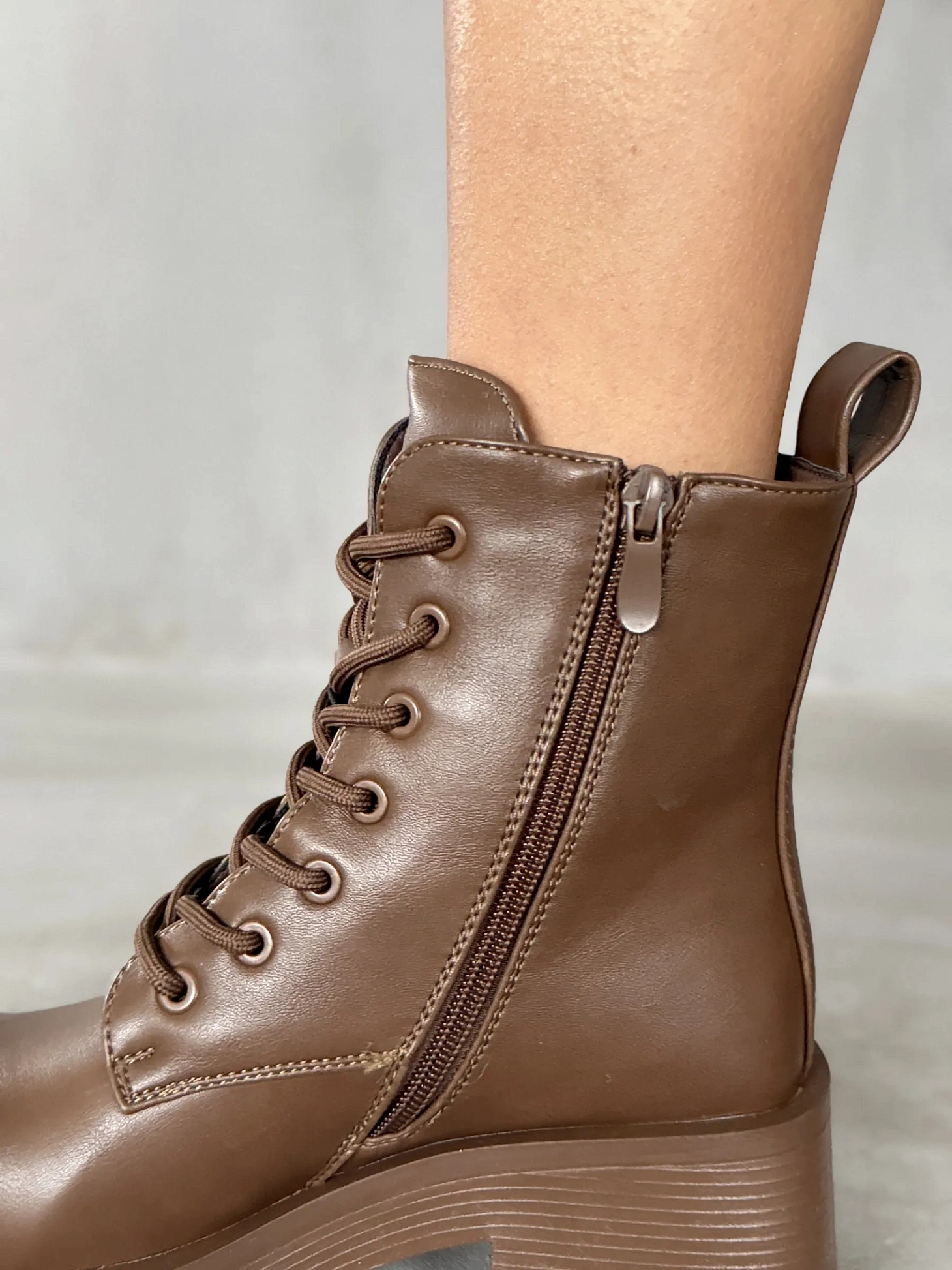 Ботинки женские экокожа