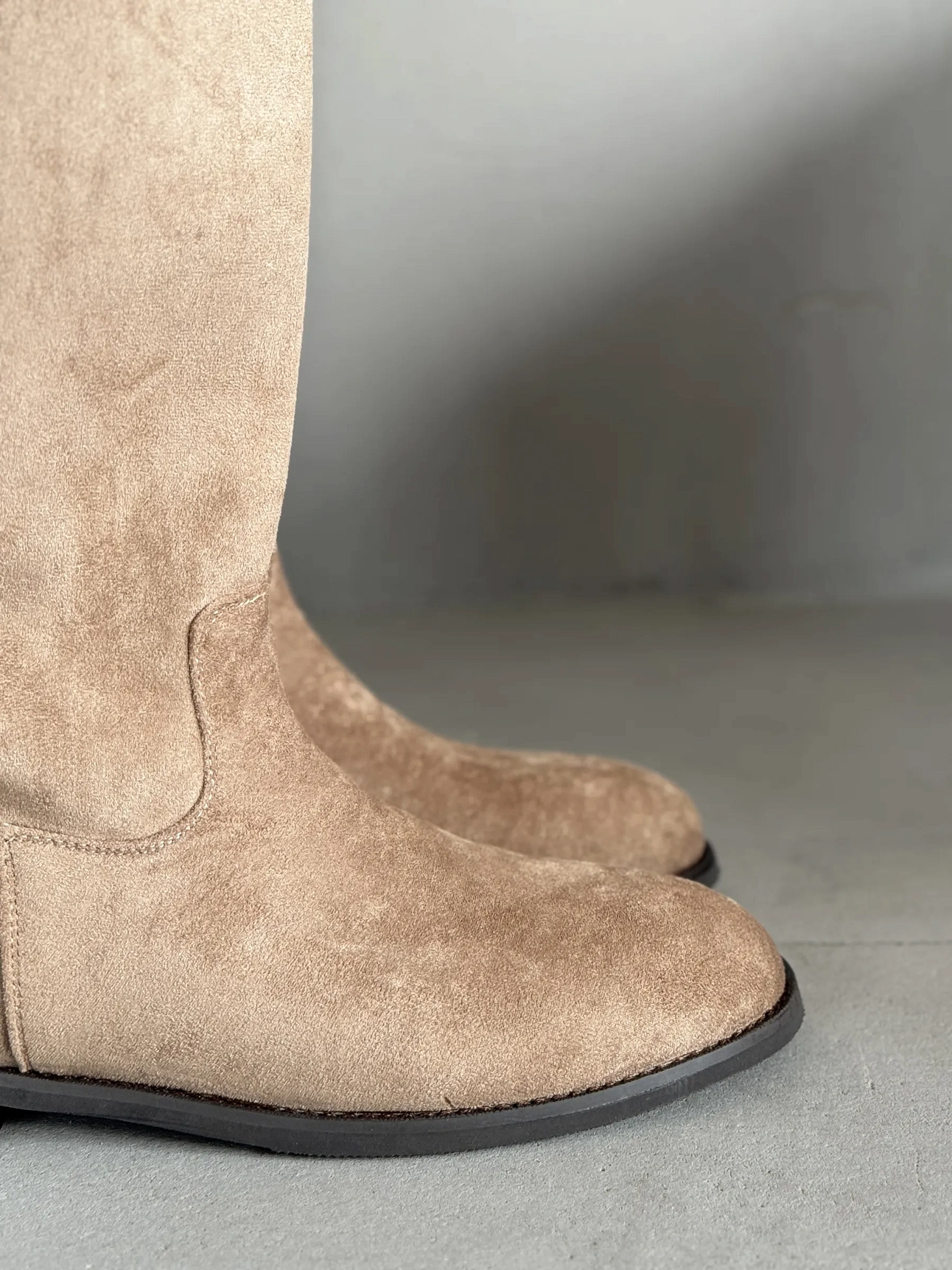 Сапоги женские экозамша