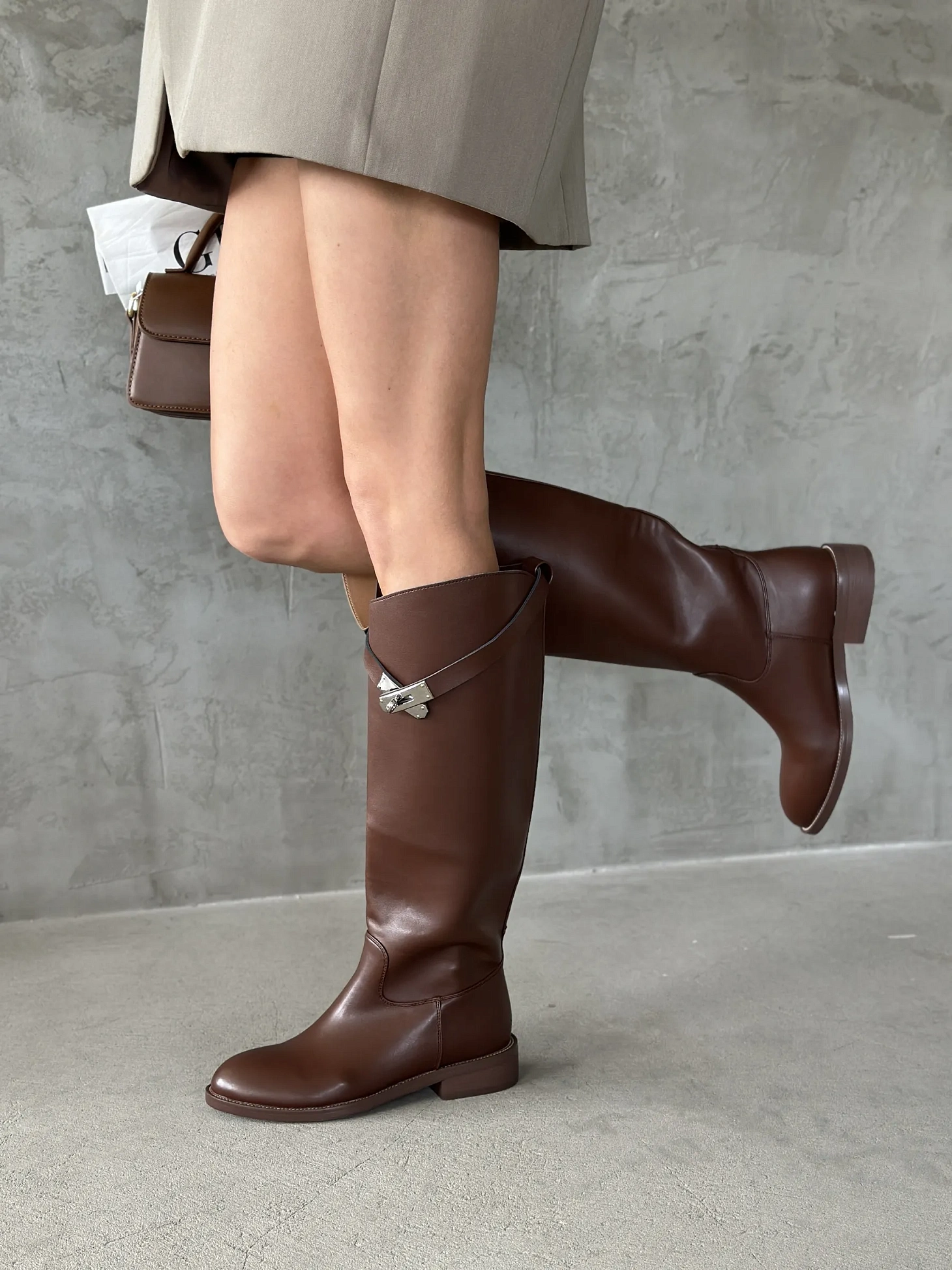 Сапоги женские экокожа