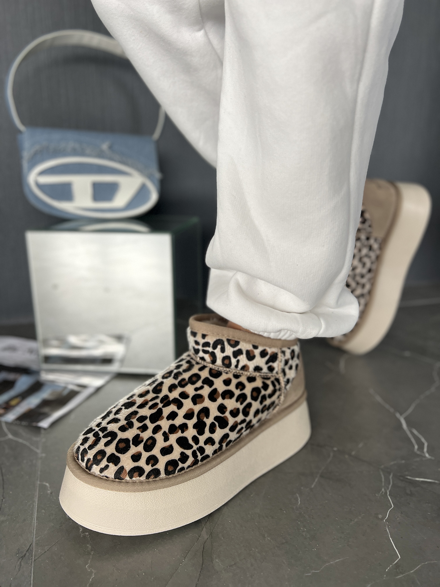 Угги женские замша шерсть