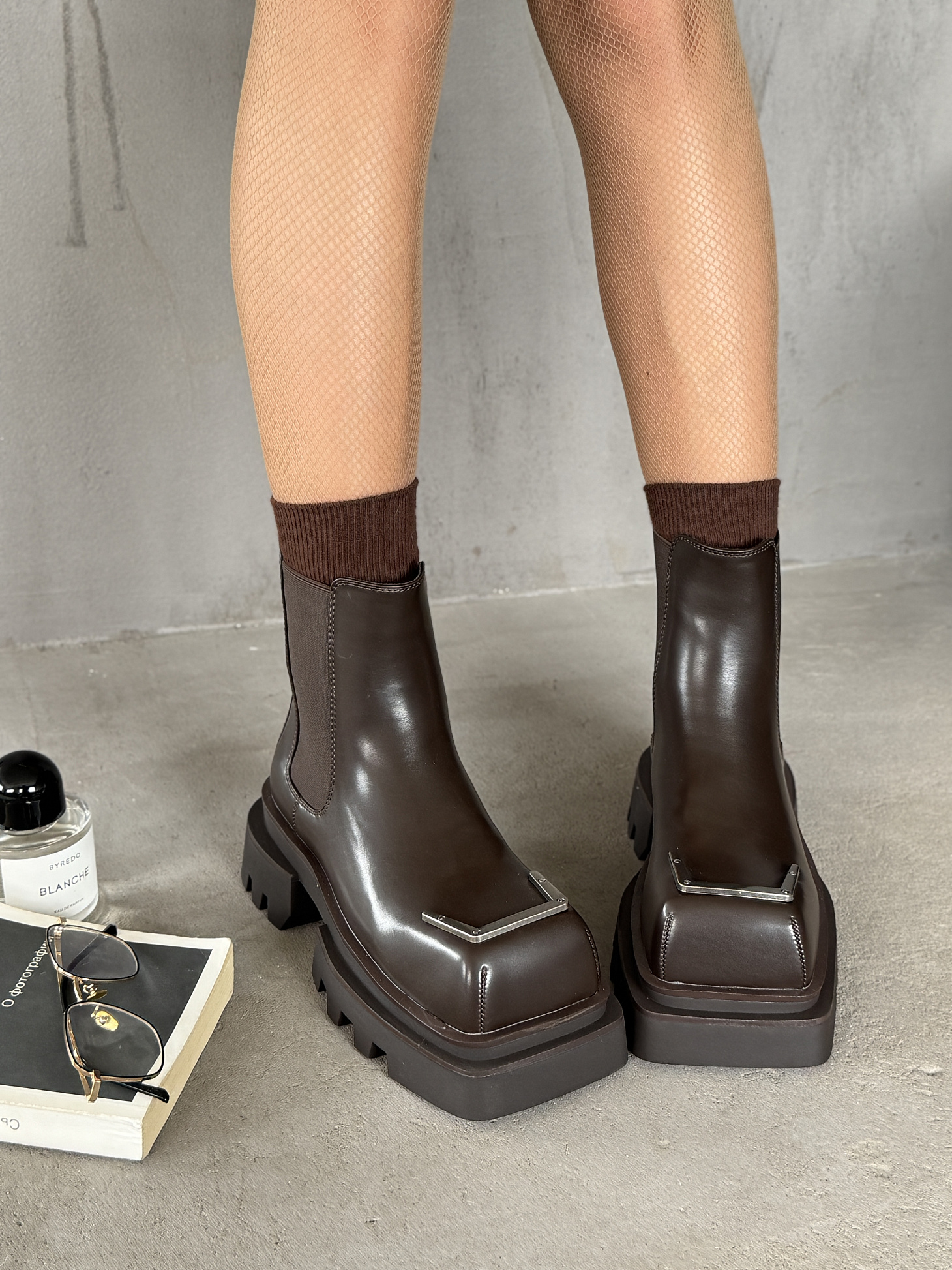 Ботинки женские экокожа