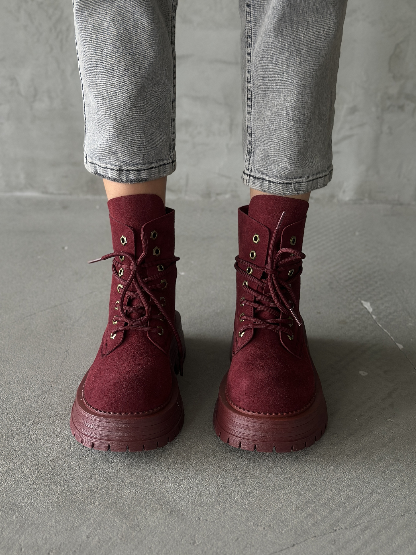 Ботинки женские натуральная замша