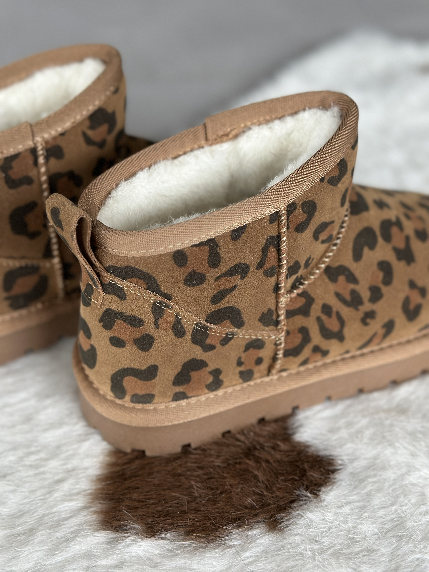 Угги детские экозамша шерсть