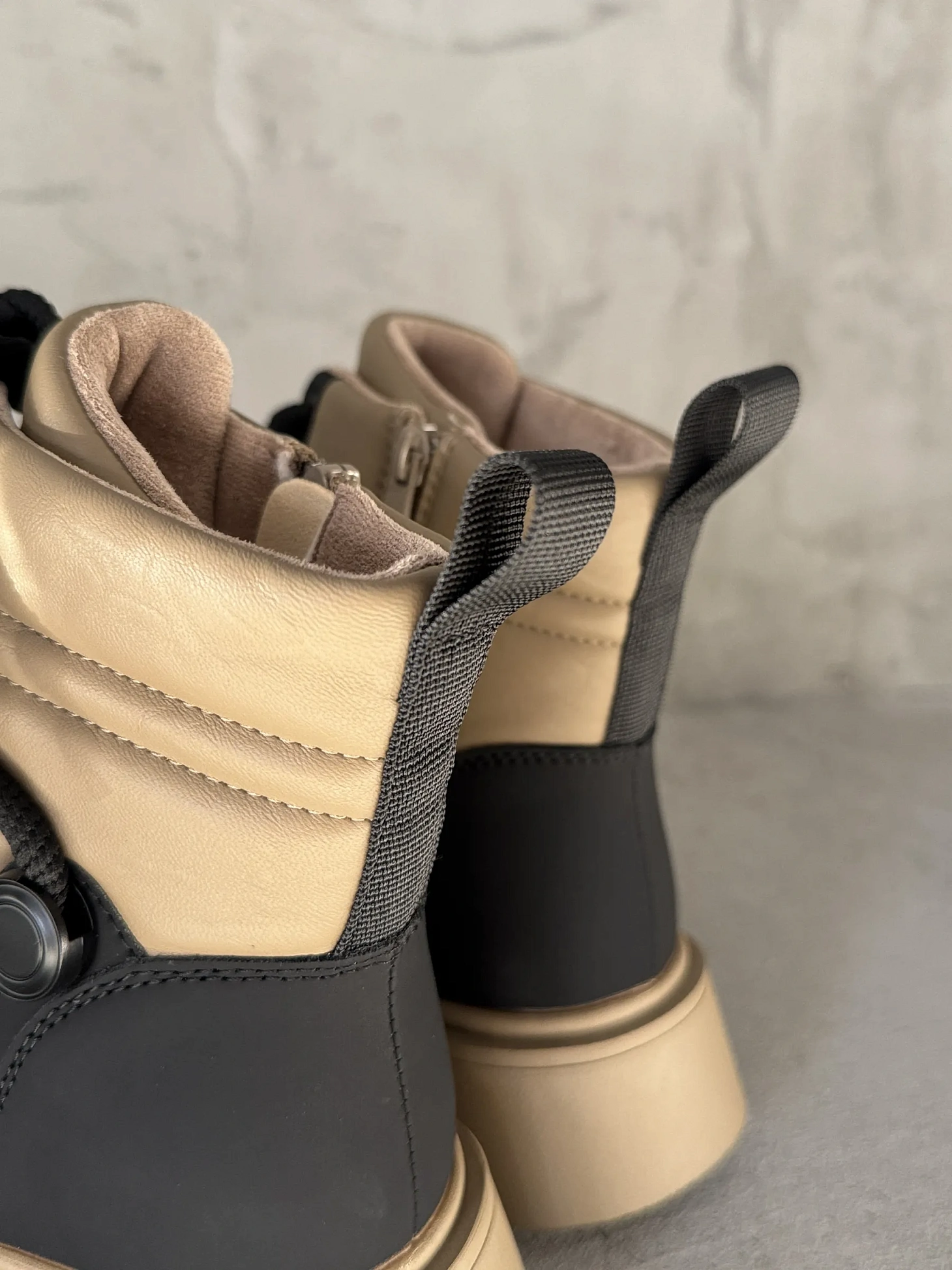 Ботинки детские экокожа шерсть