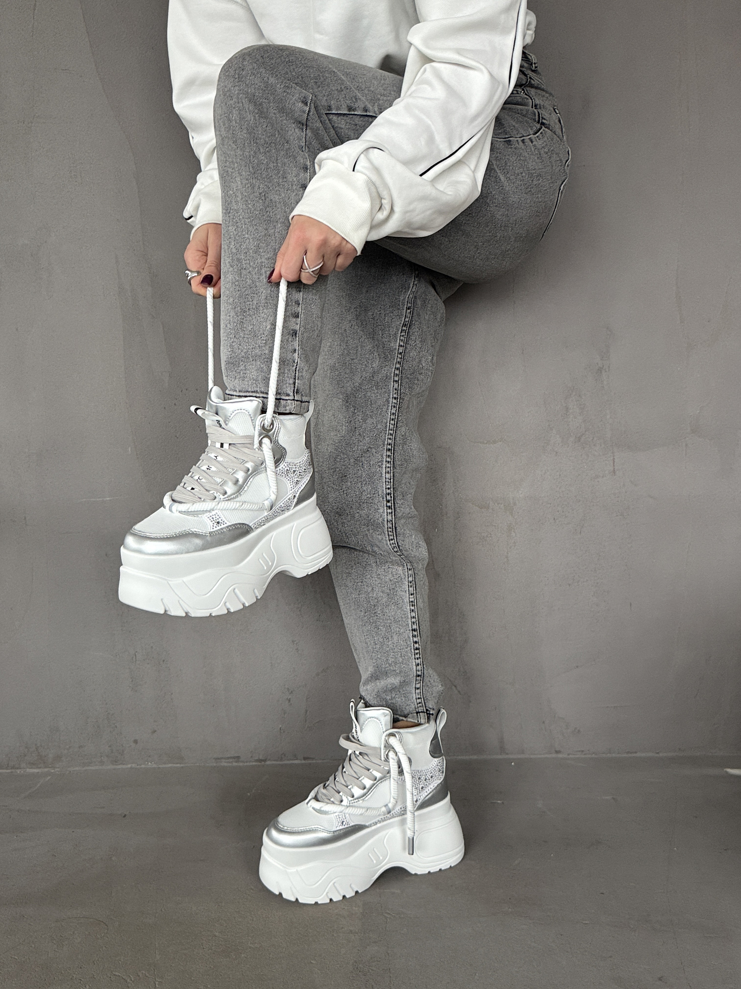 Ботинки женские экокожа