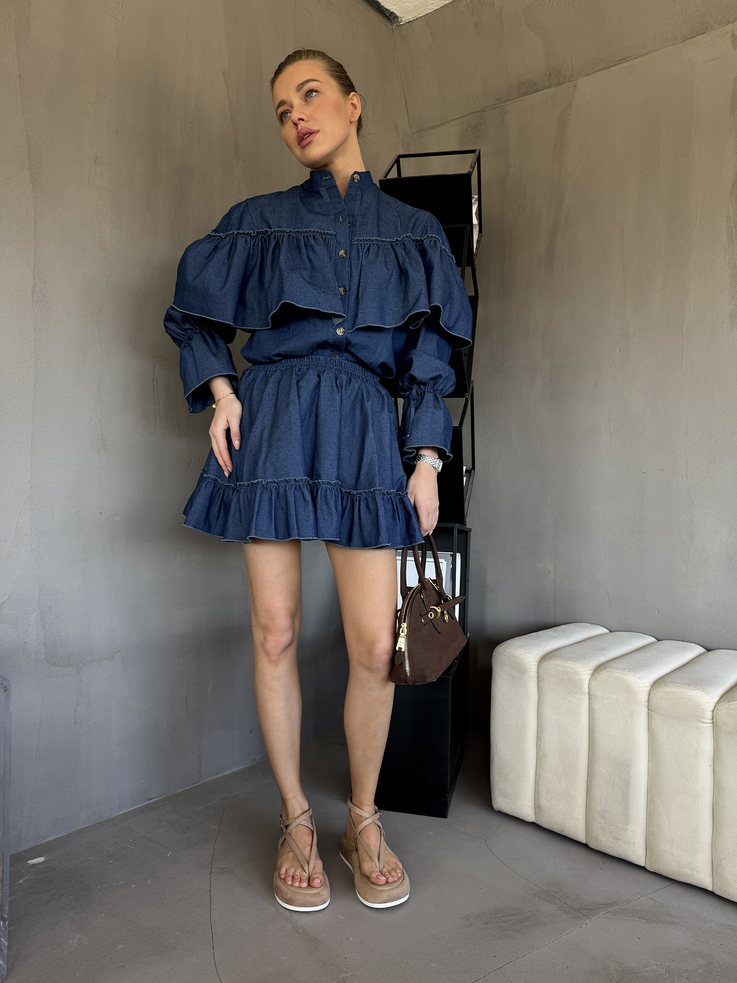 Босоножки женские текстиль