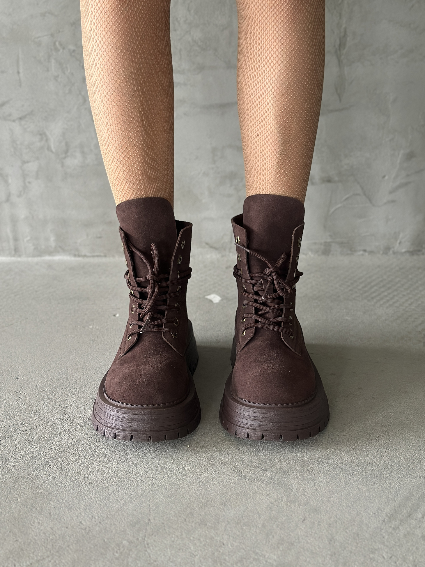 Ботинки женские натуральная замша