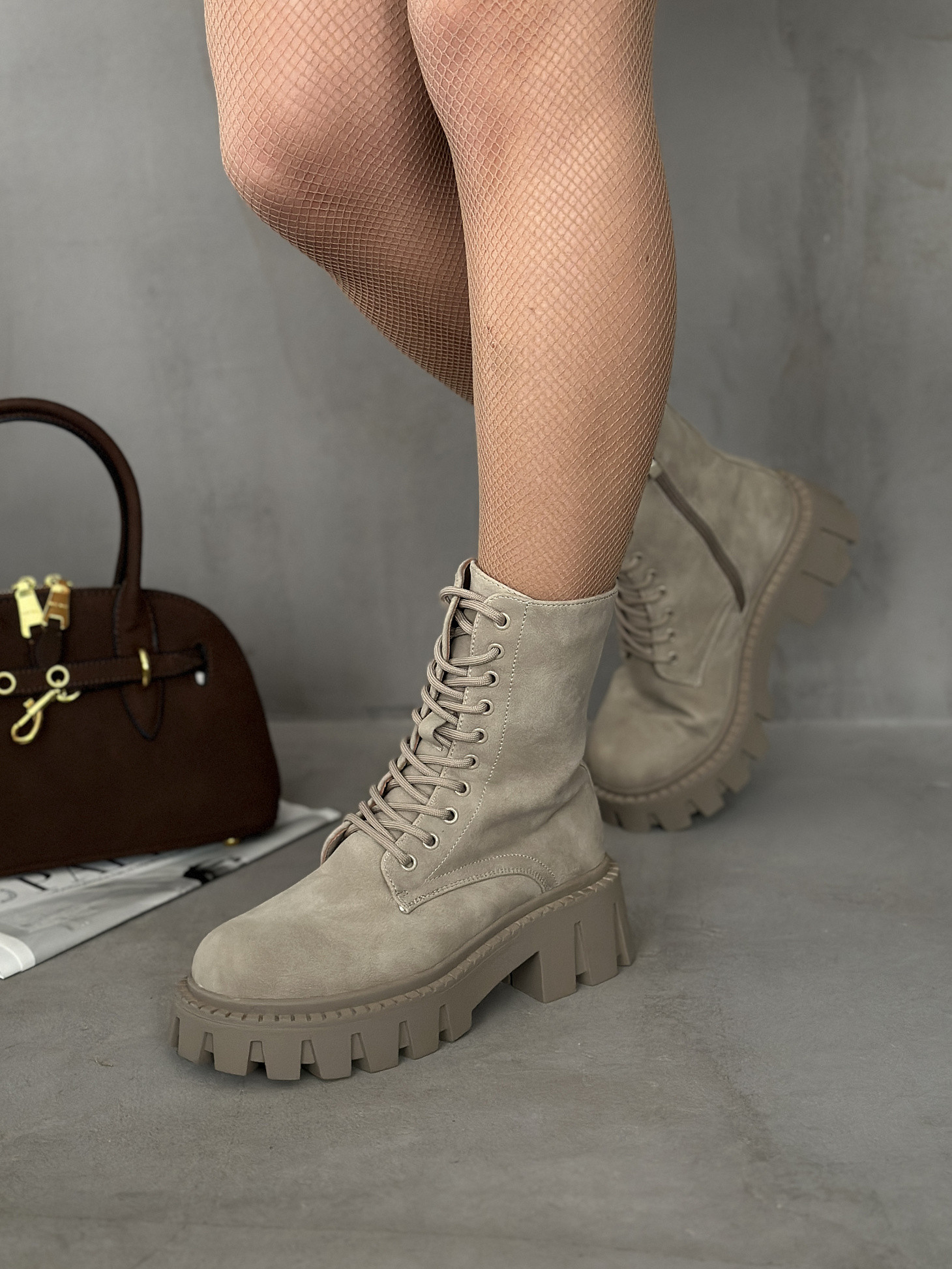 Ботинки женские экокожа