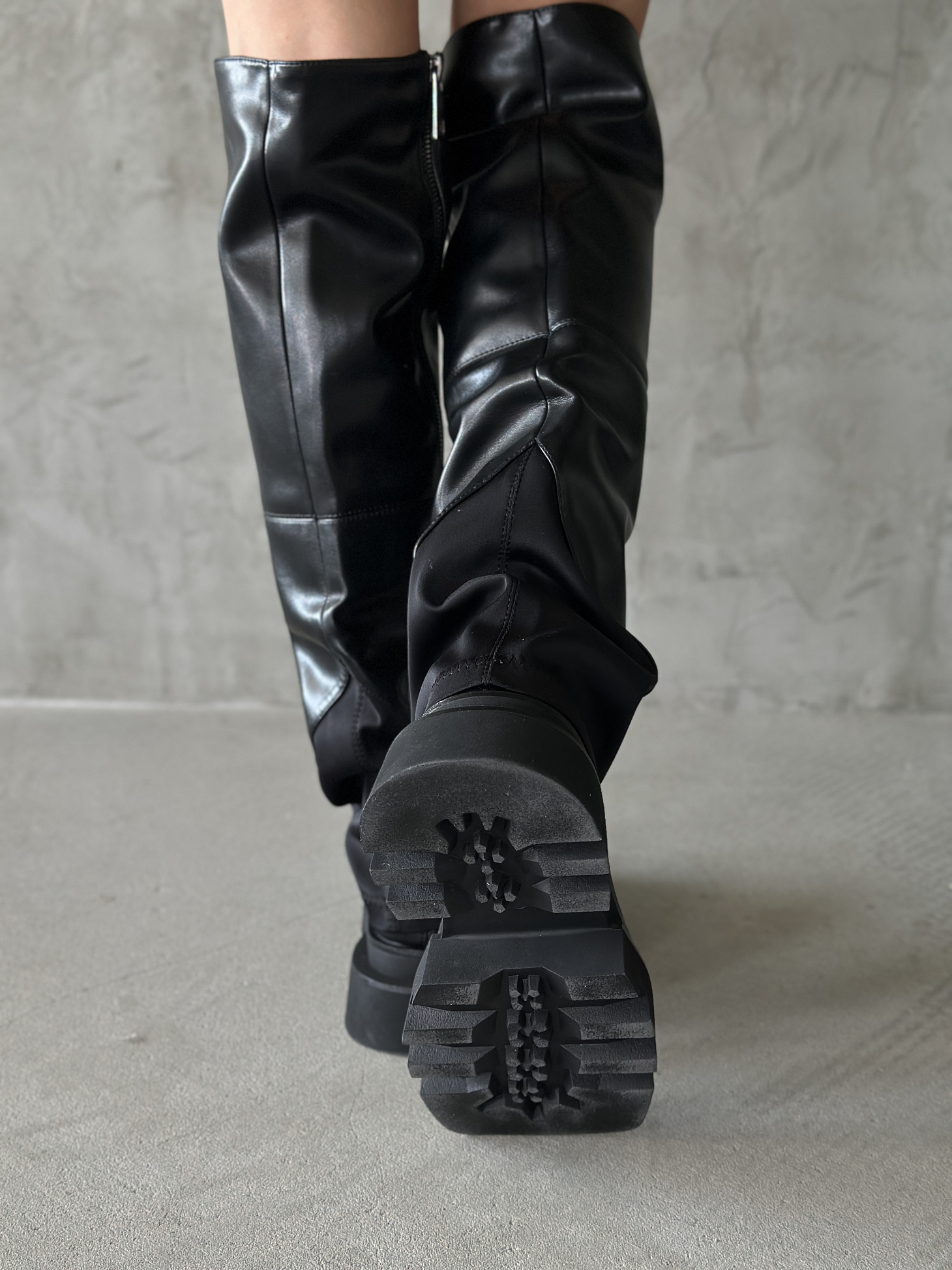 Ботфорты-трансформеры женские экокожа
