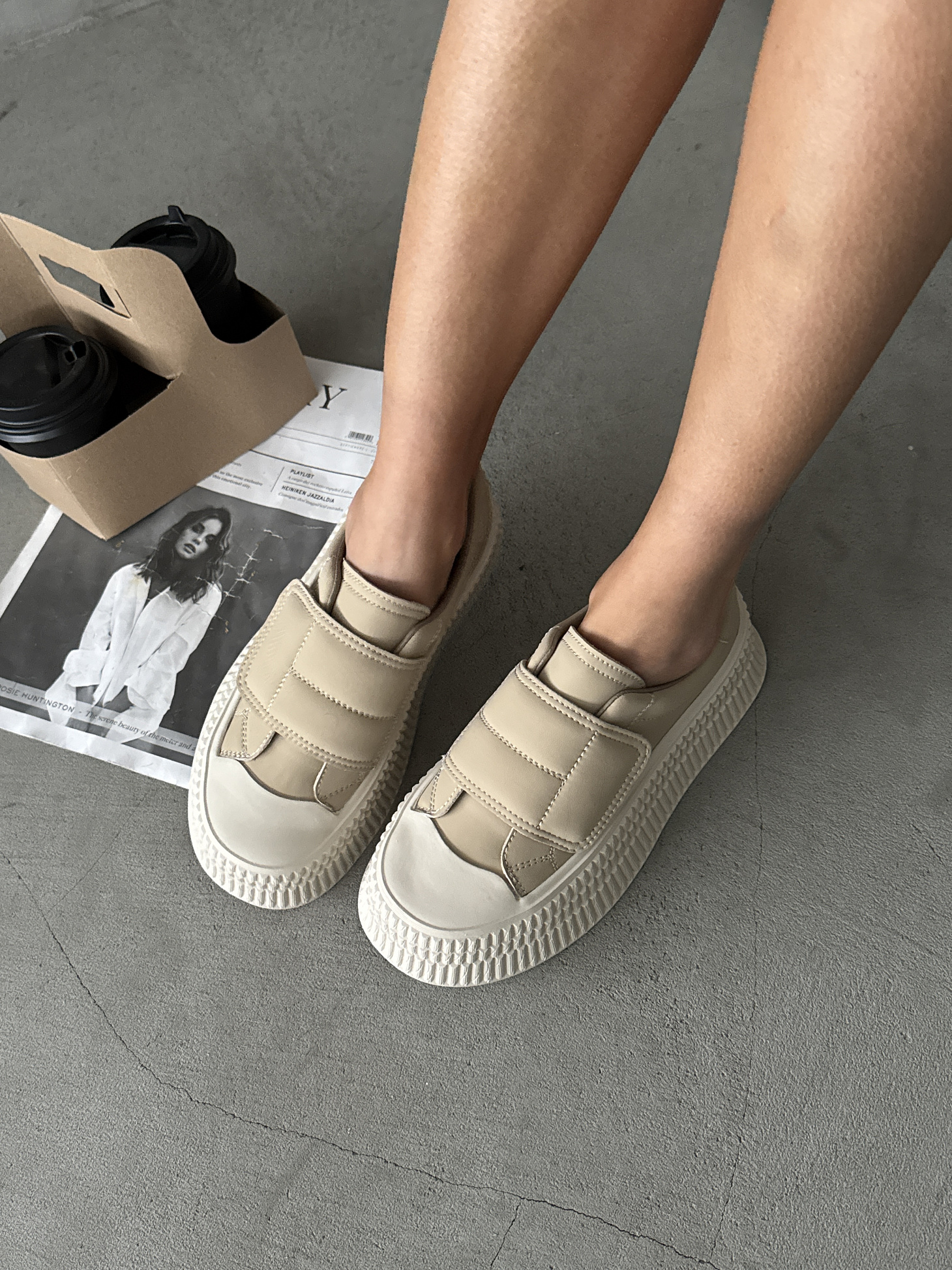 Кеды женские экокожа