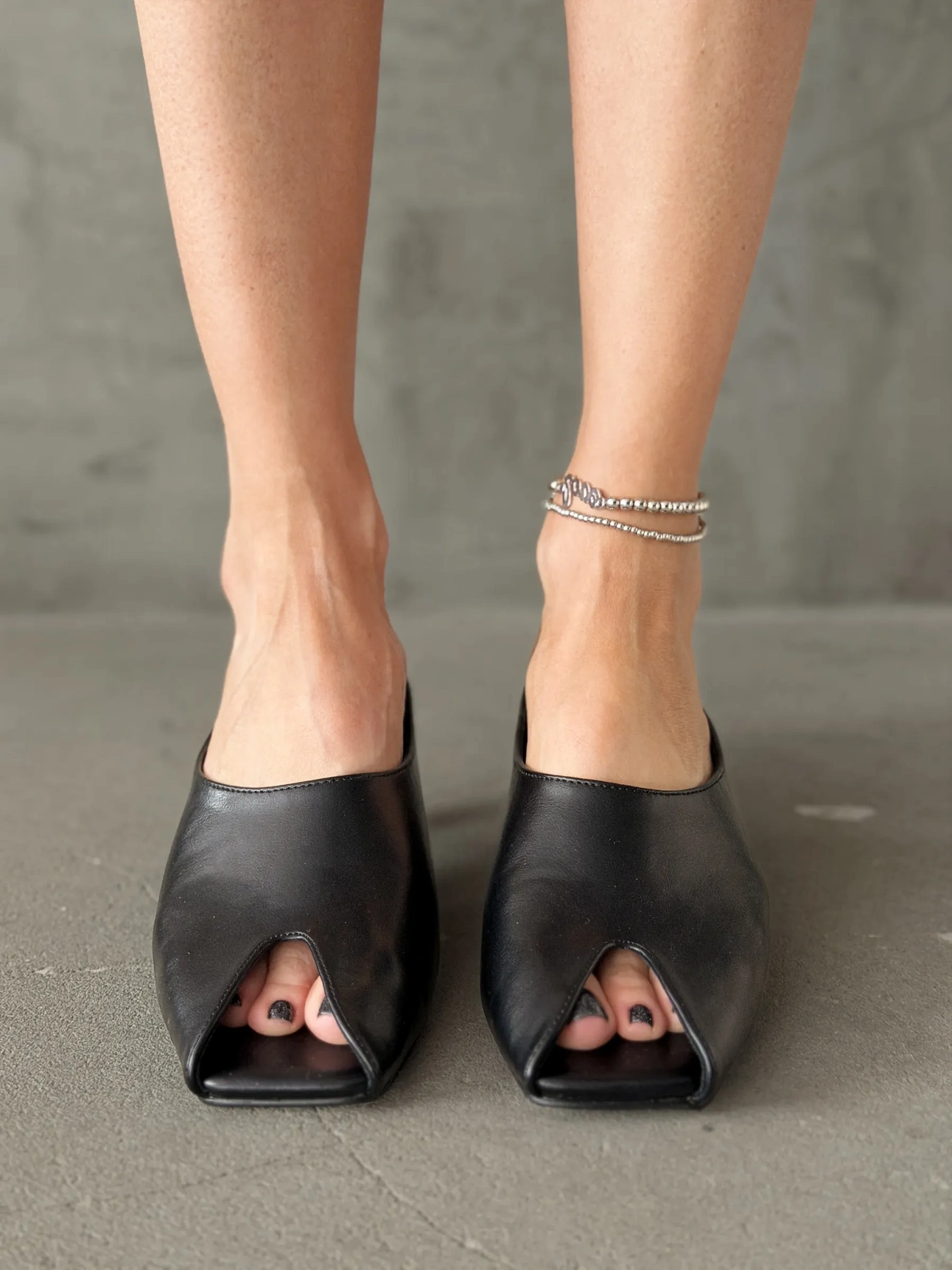 Летние босоножки каблуке мюли