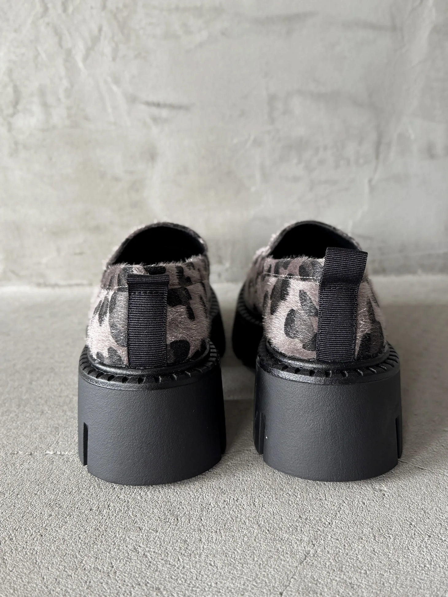 Лоферы на платформе высокой подошве