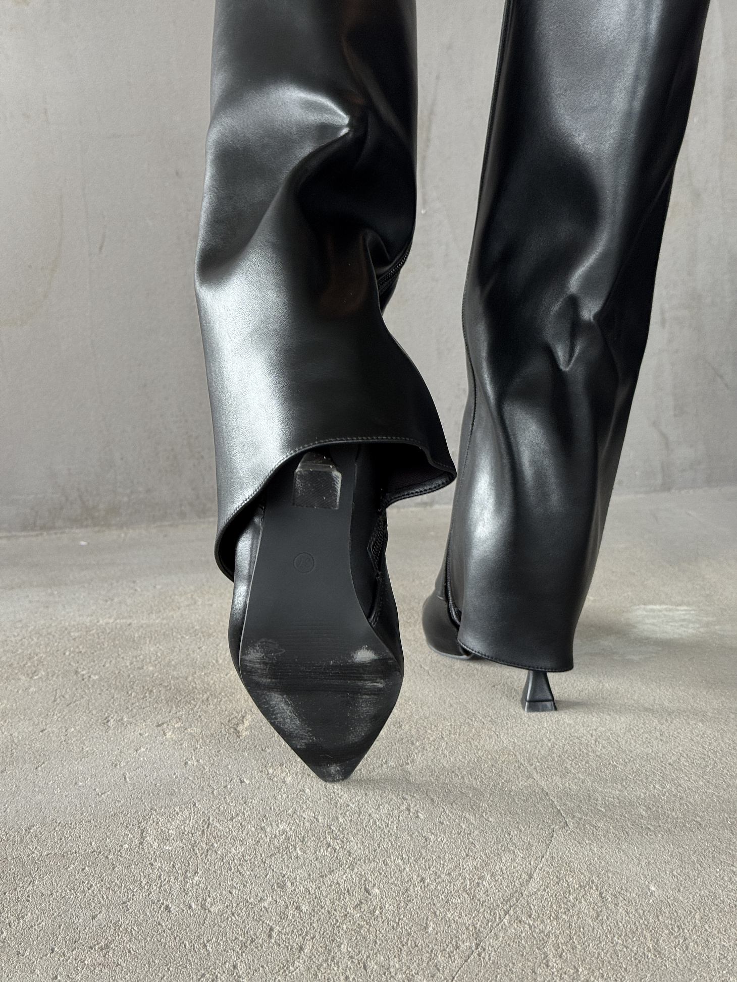 Сапоги женские экокожа