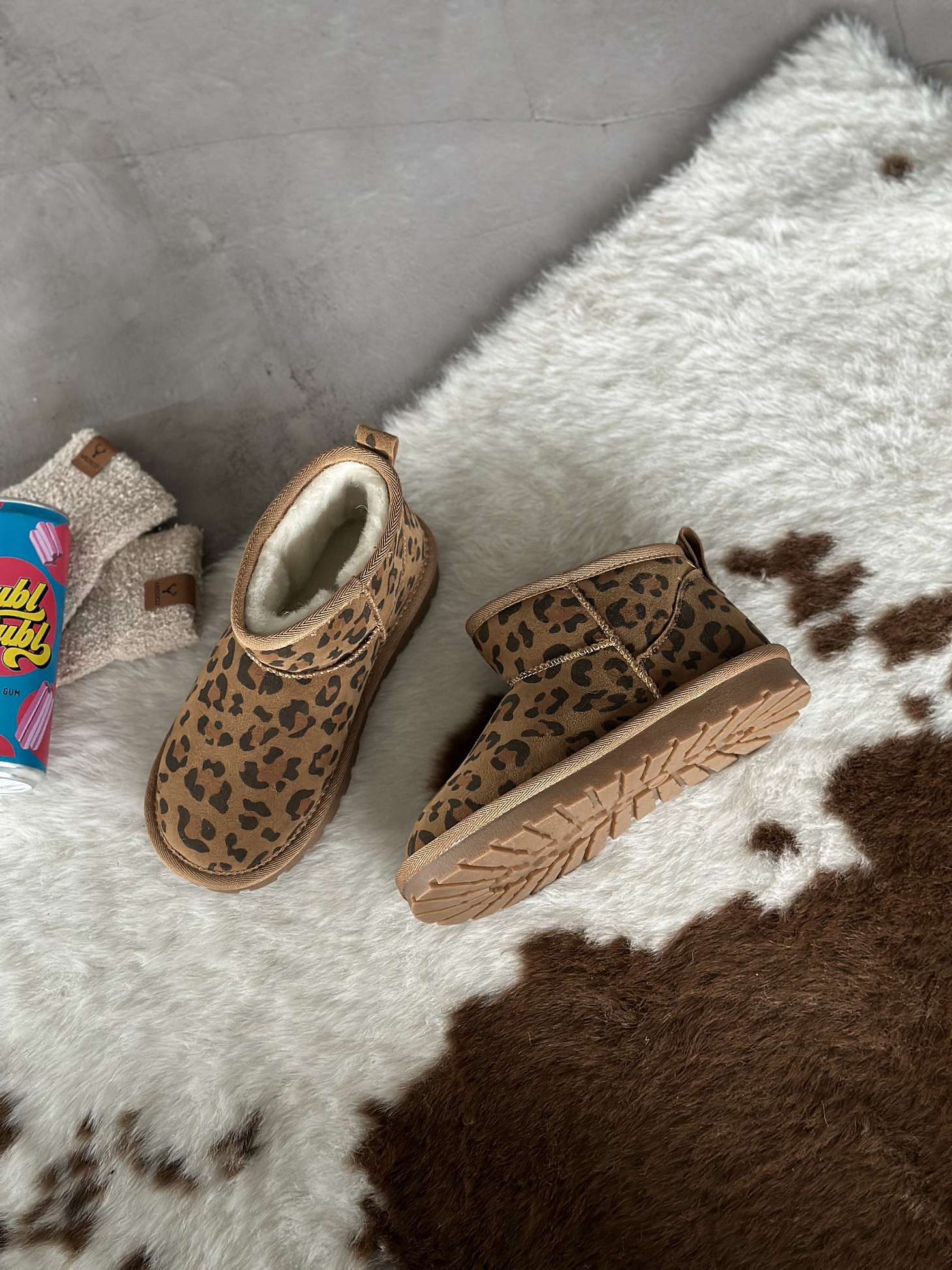 Угги детские экозамша шерсть