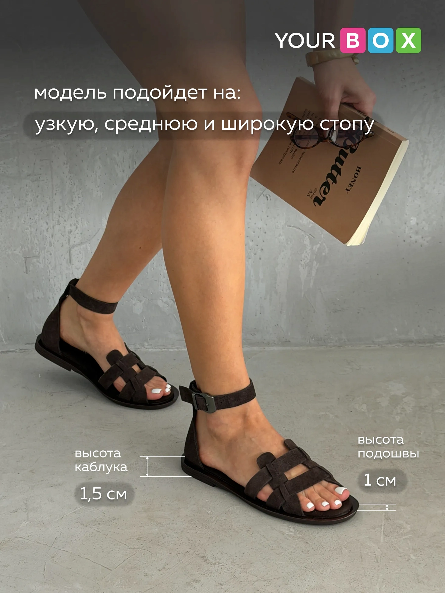 Летние босоножки женские с закрытой пяткой