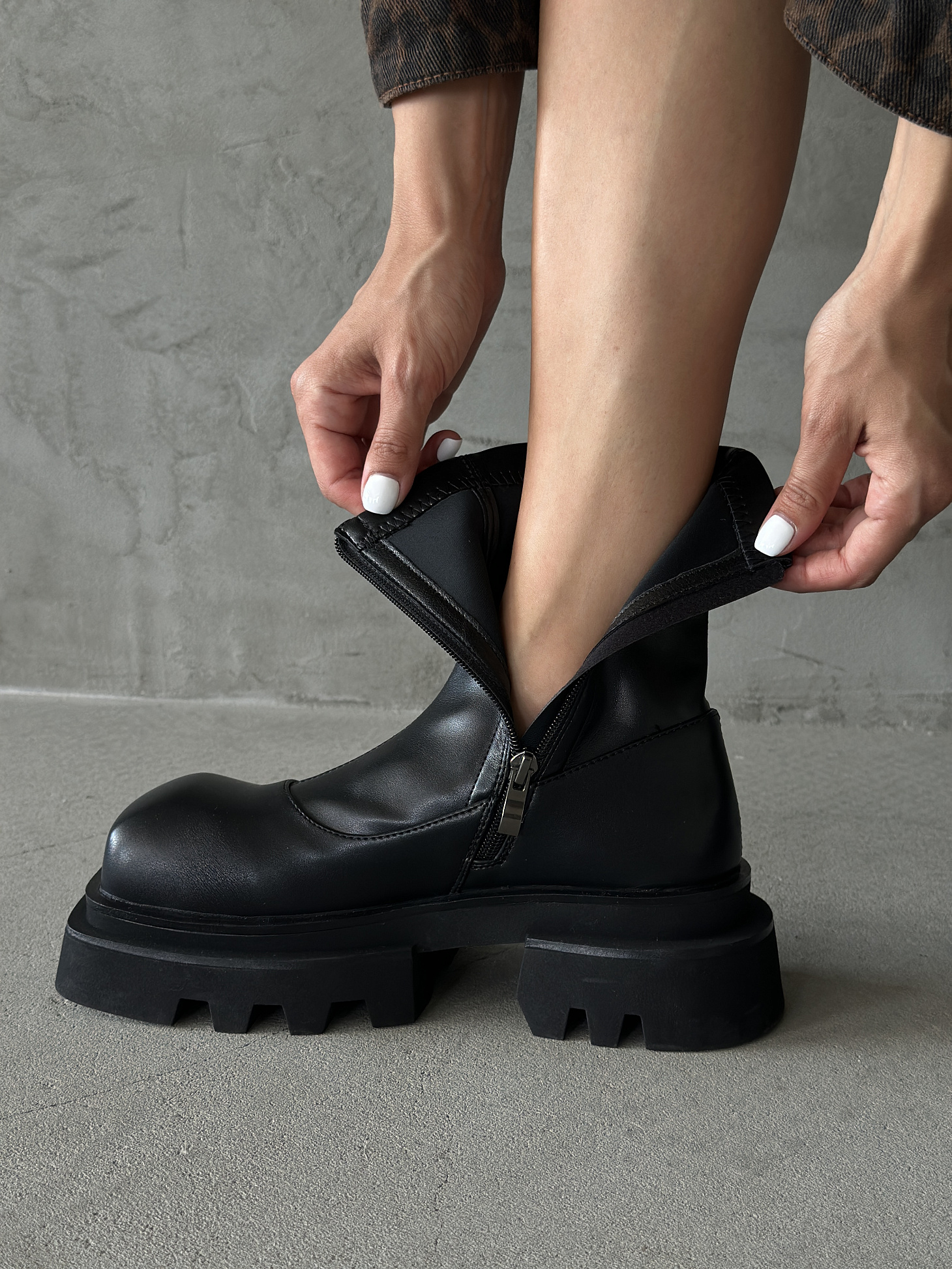 Ботфорты-трансформеры женские экокожа