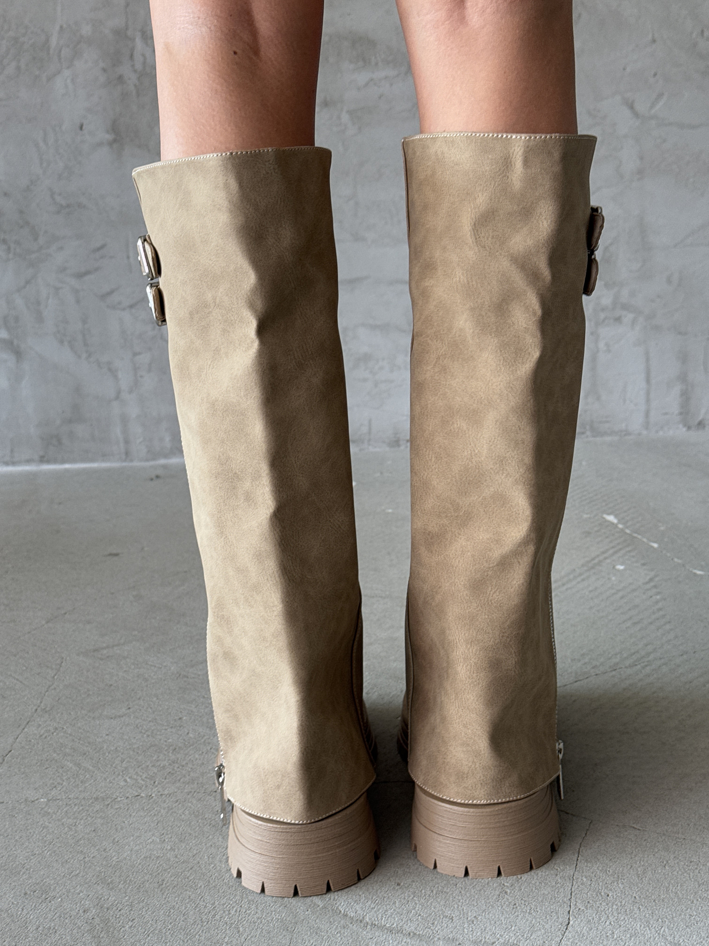 Сапоги женские экозамша