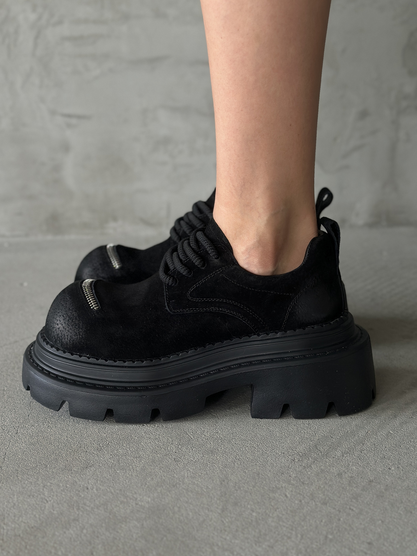 Ботинки женские натуральная замша