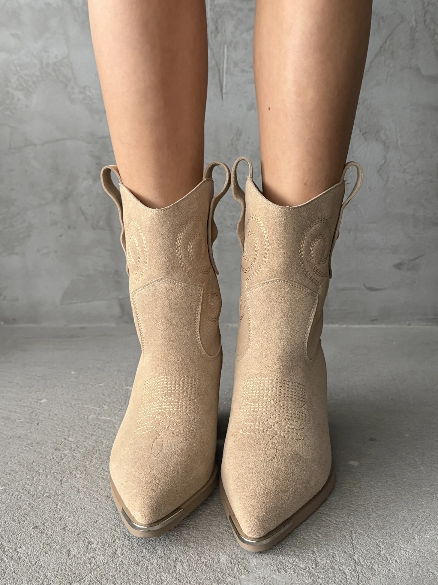 Казаки женские натуральная замша