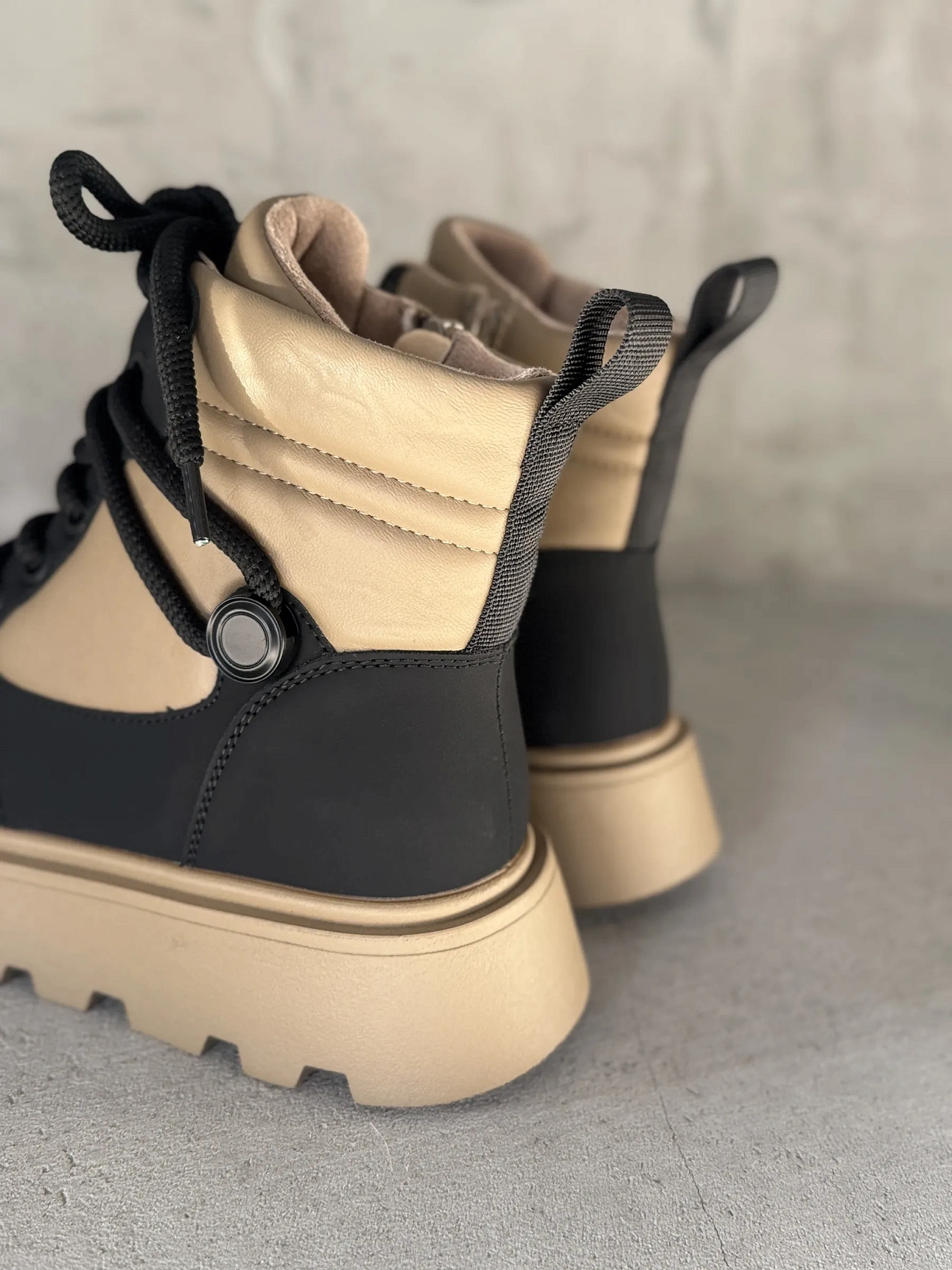 Ботинки детские экокожа шерсть