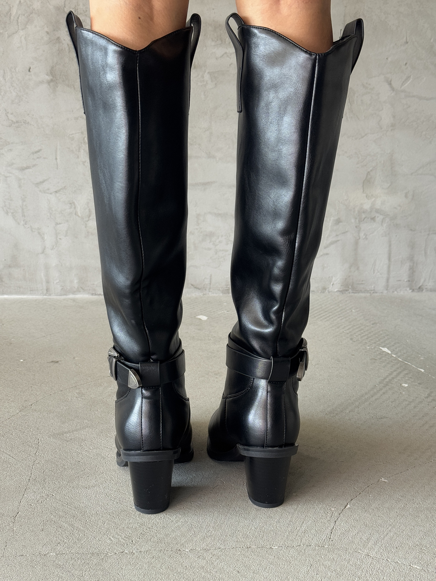 Сапоги женские экокожа шерсть