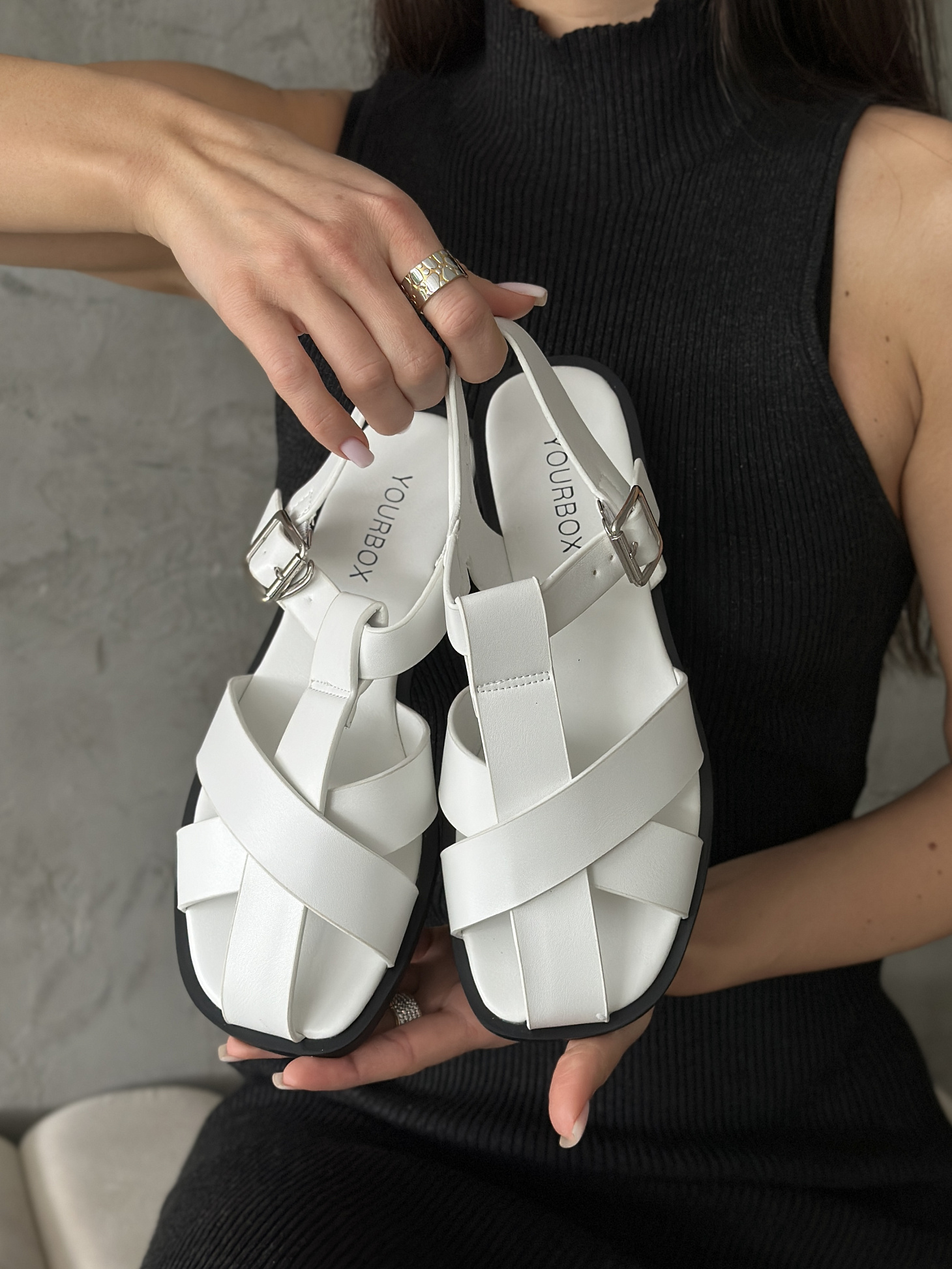 Босоножки женские экокожа