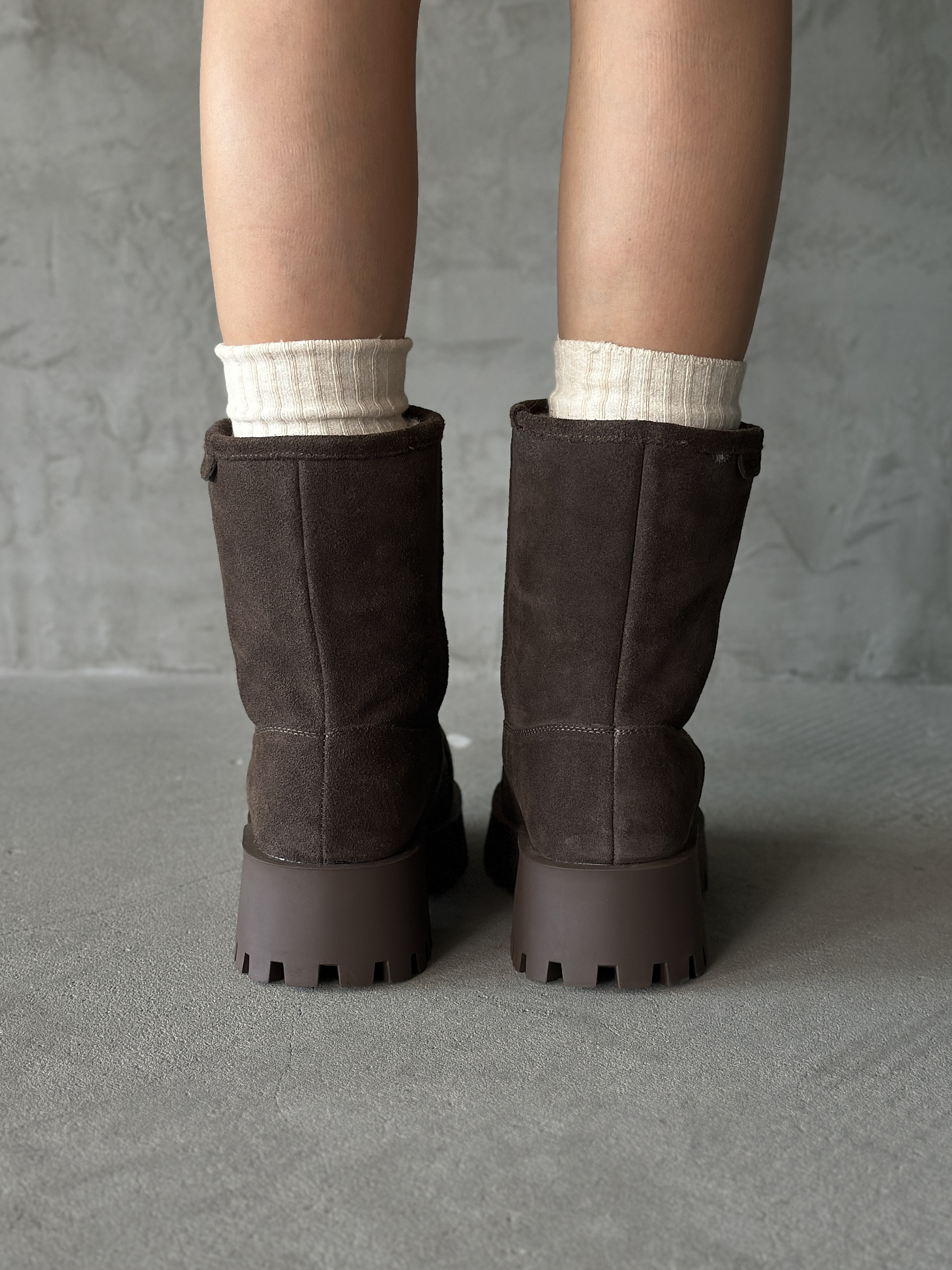 Сапоги женские натуральная замша шерсть