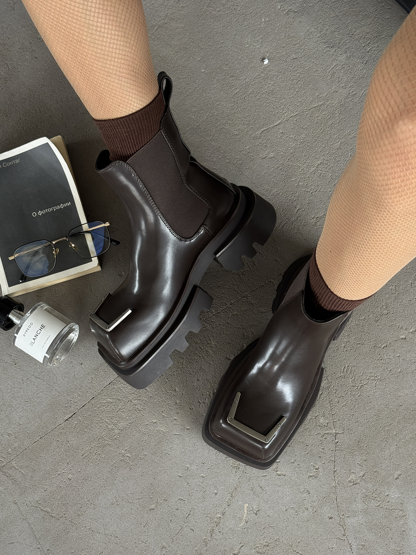 Ботинки женские экокожа