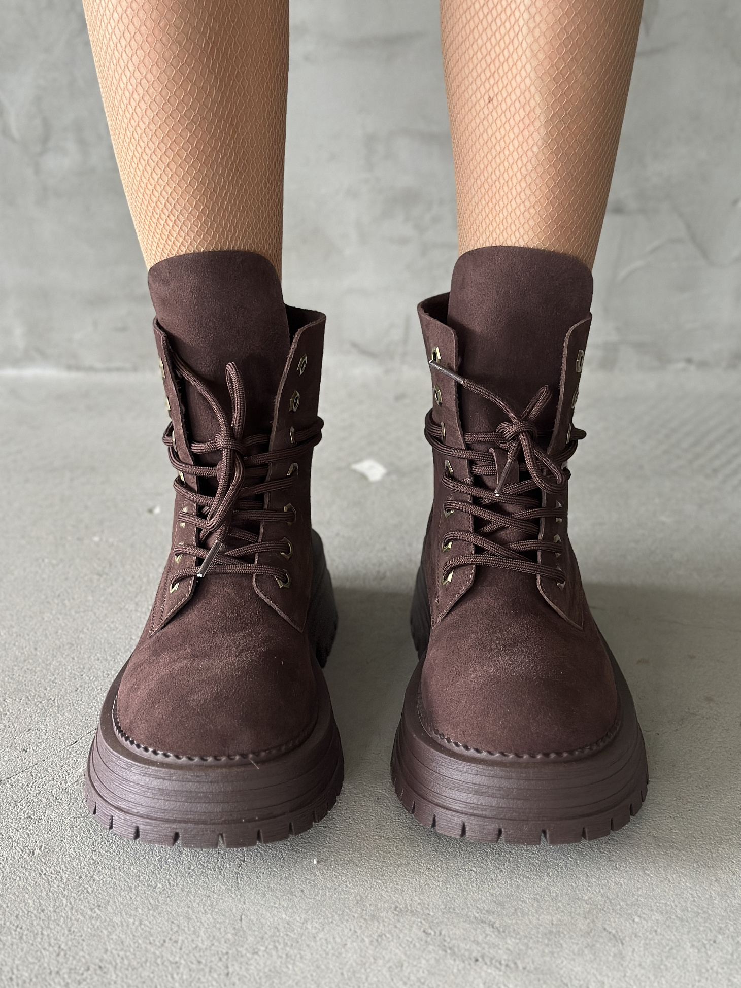 Ботинки женские натуральная замша