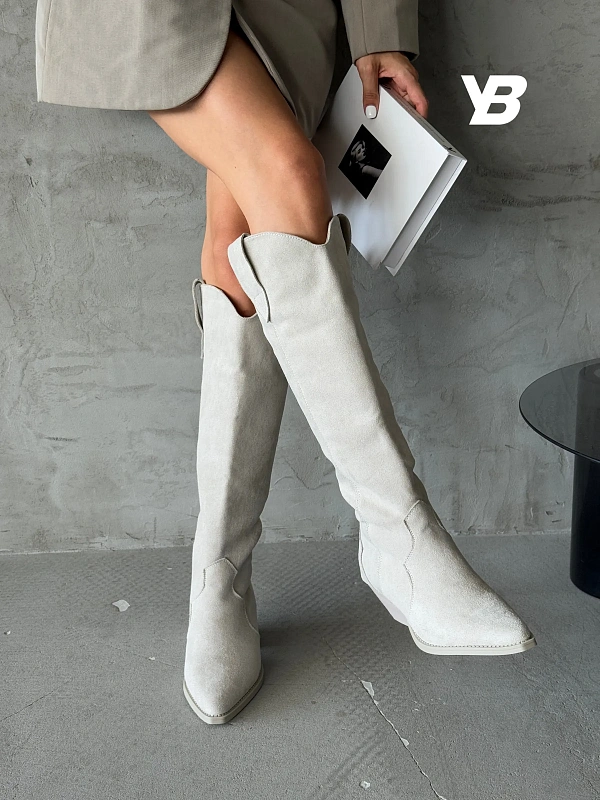 Сапоги казаки женские текстиль