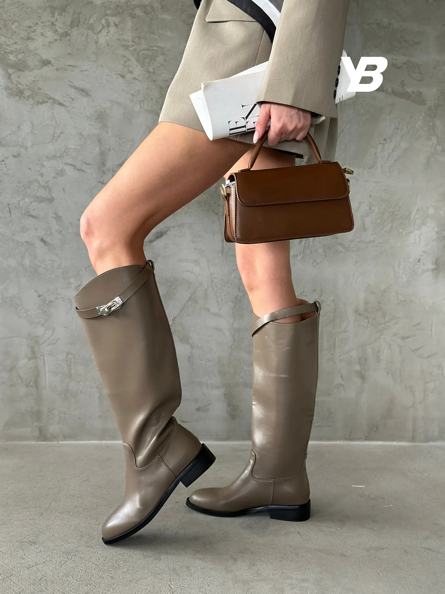 Сапоги женские экокожа