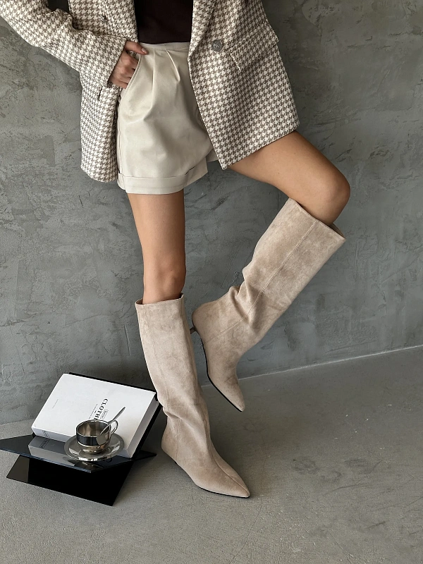 Сапоги женские текстиль