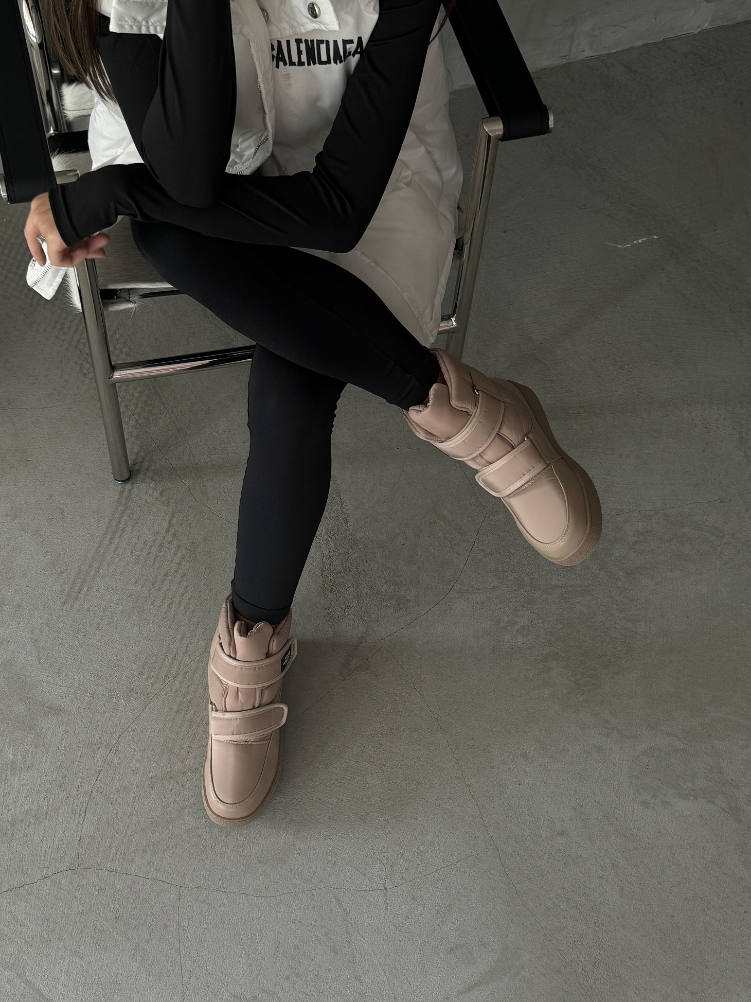 Дутики женские текстиль шерсть