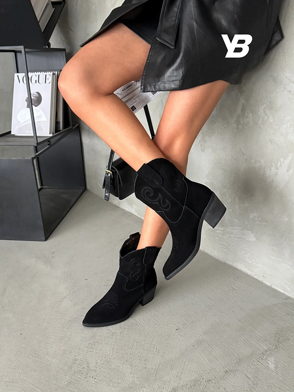 Казаки женские натуральная замша